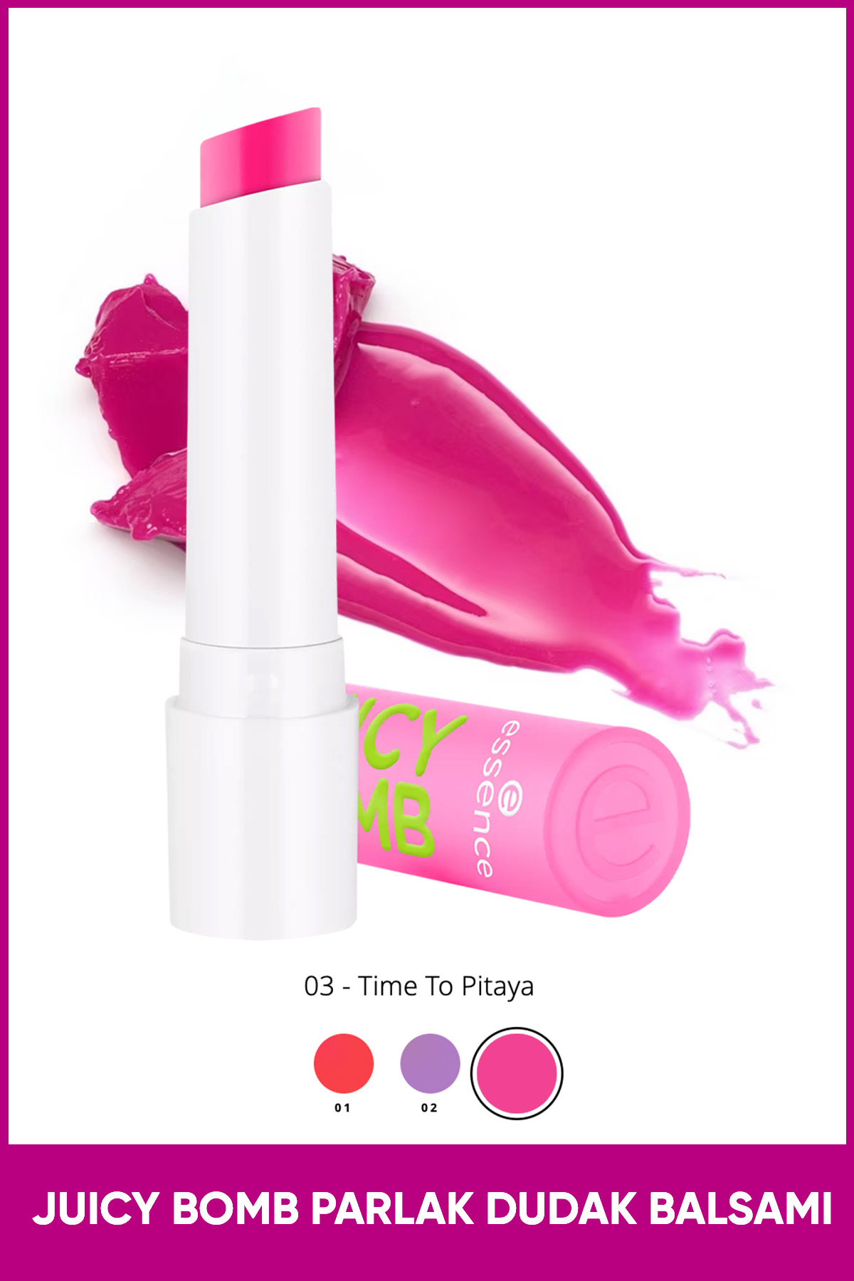 Essence JUICY BOMB Parlak Dudak Balsamı No: 03