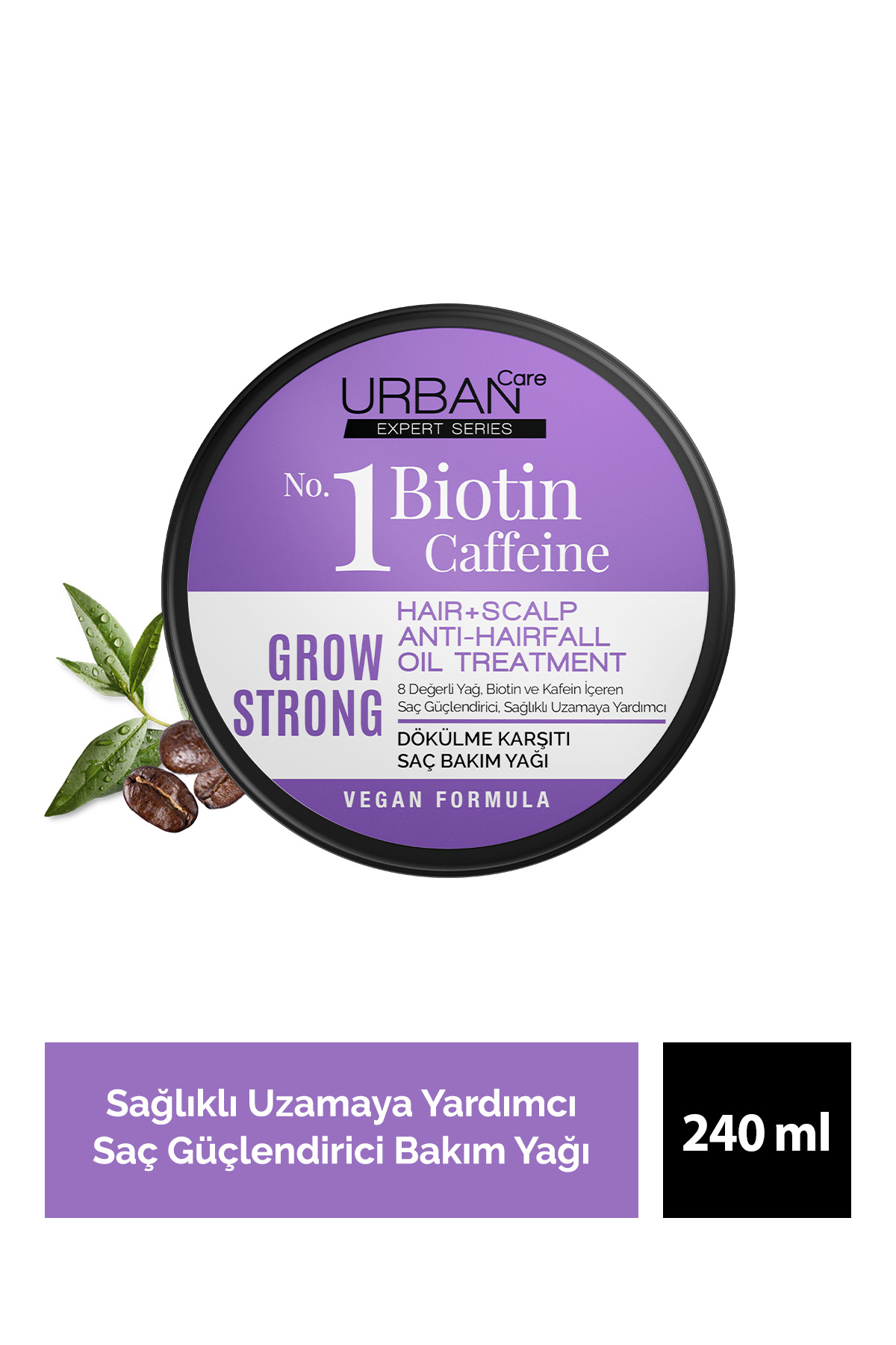 Urban Care Expert Biotin Ve Kafein Grow Strong Saç Güçlendirici Bakım Yağı-vegan-240ml