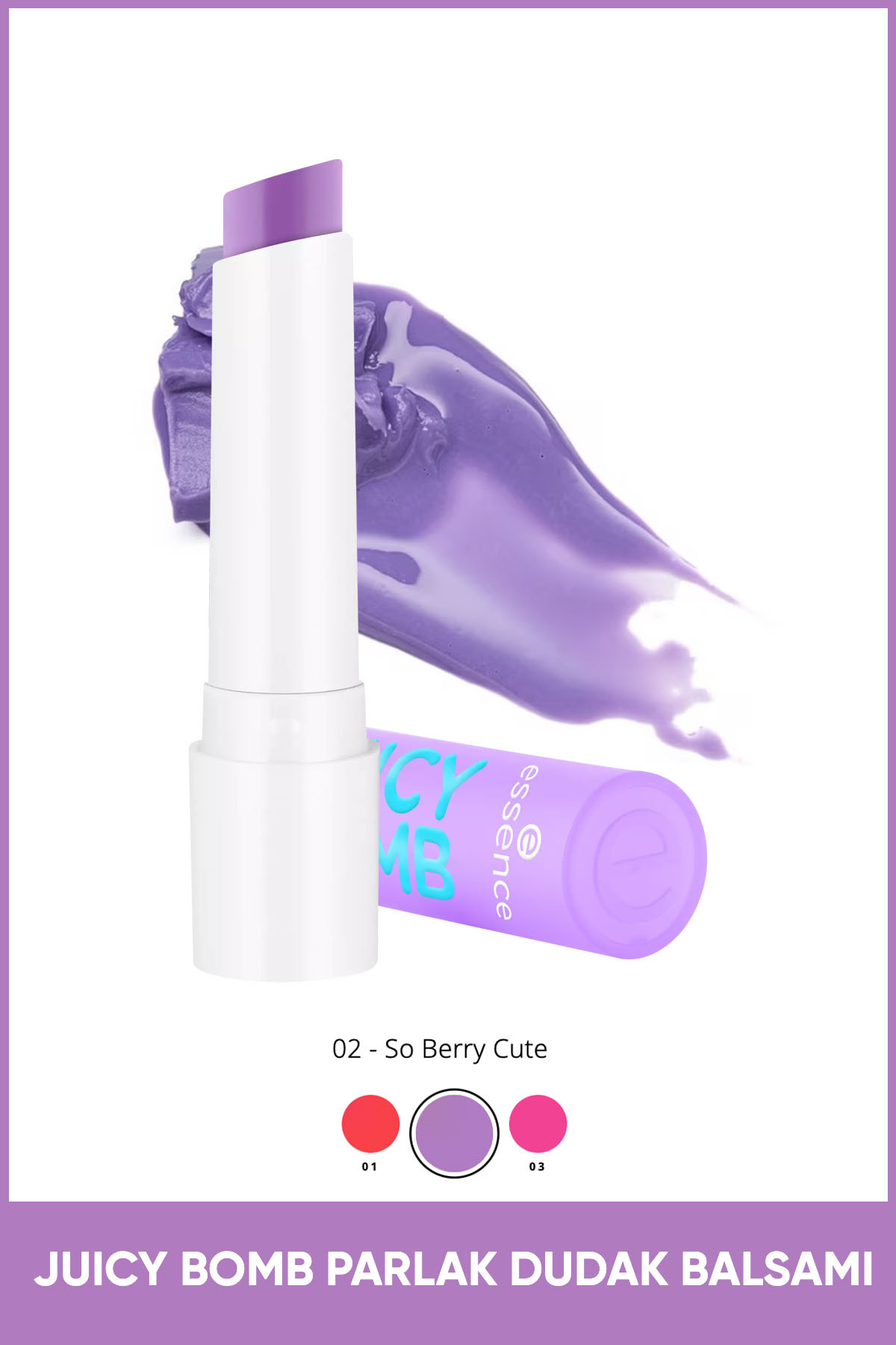 Essence JUICY BOMB Parlak Dudak Balsamı No: 02