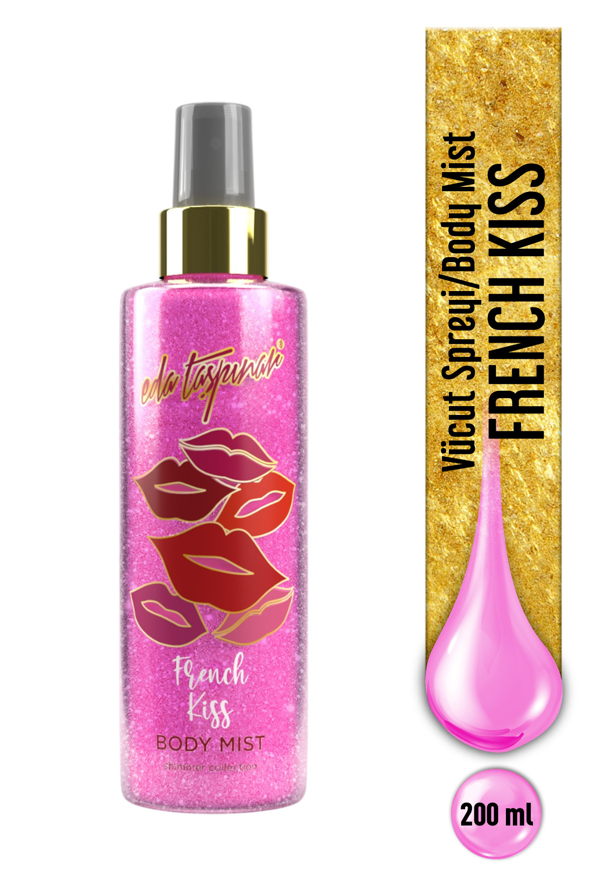 Eda Taşpınar French Kiss Body Mist – Işıltılı & Romantik & Zarif Koku 200 ml