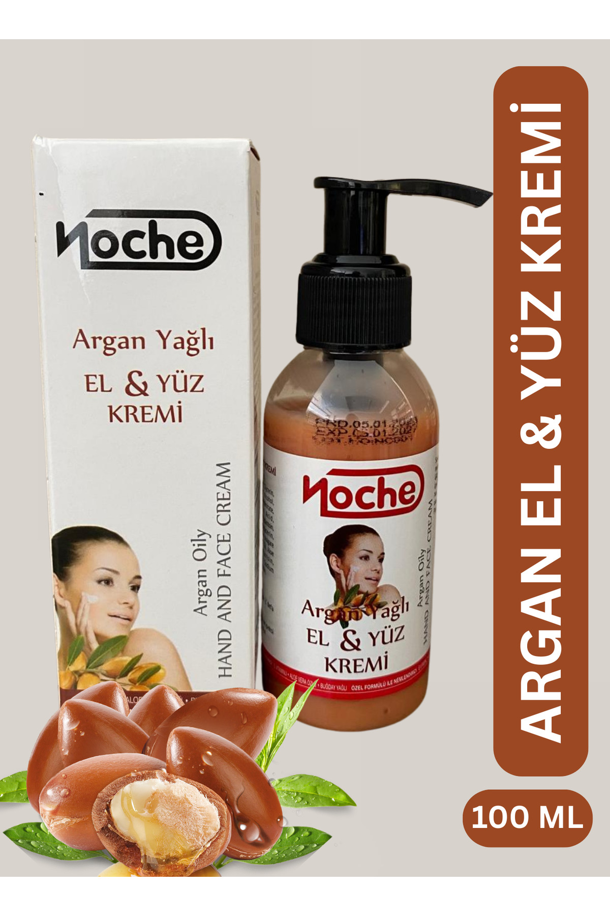 Noche Argan Yağlı El & Yüz Kremi 100 ml