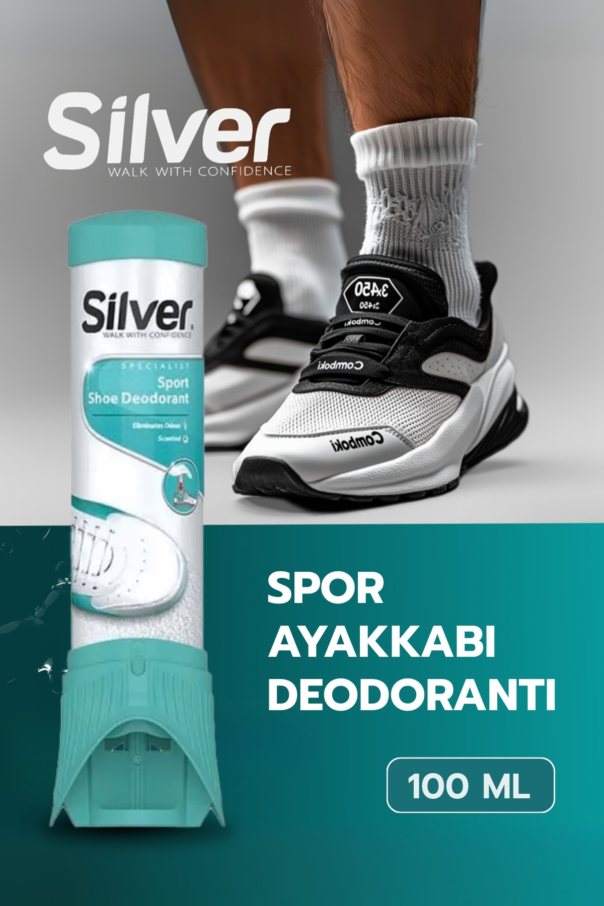 Silver Ayakkabı Deodorantı Koku Giderici Önleyici Sprey Fresh Up Unisex 100ml