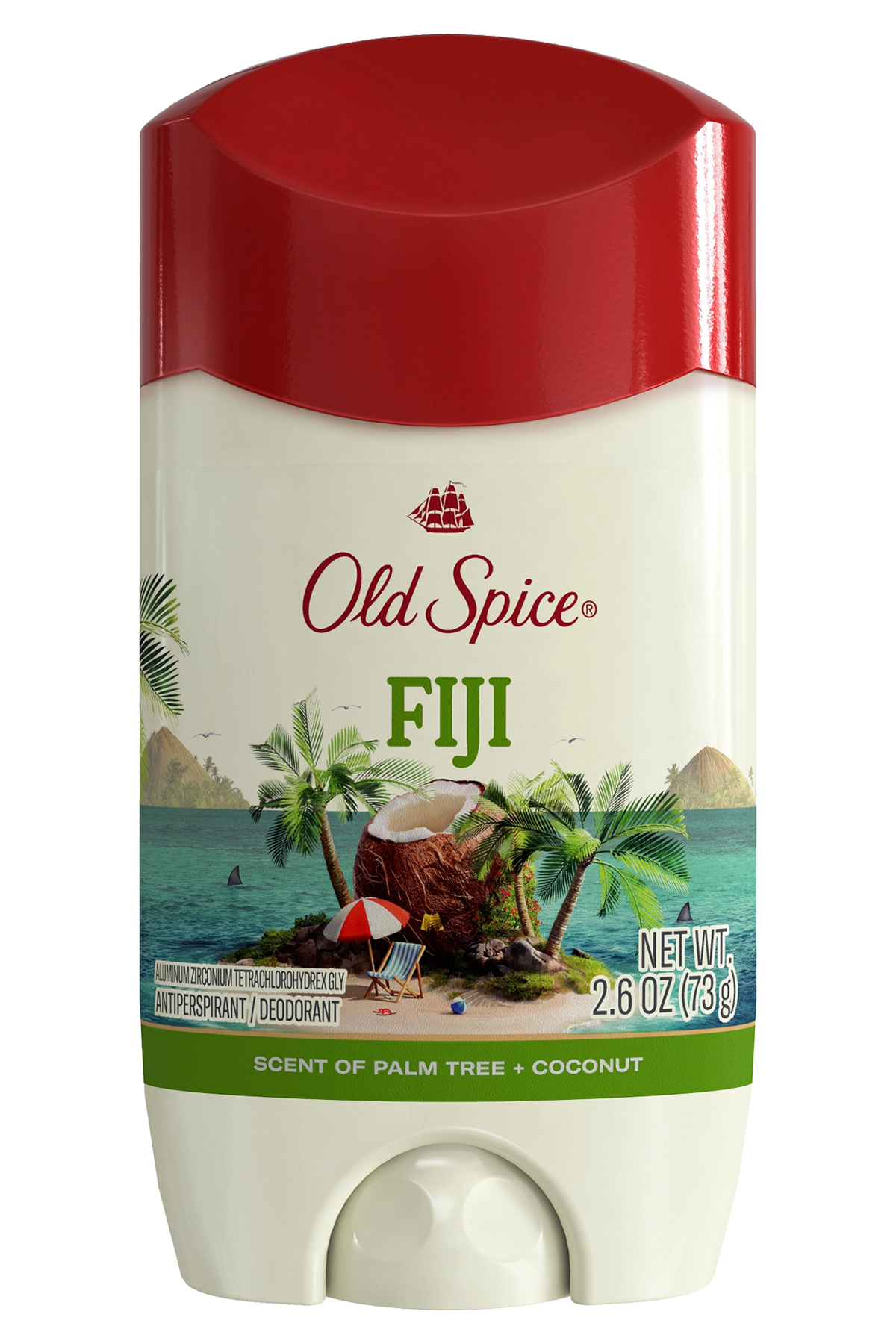 Old Spice Fiji Palm Tree + Coconut Antiperspirant Stick Deodorant 73GR