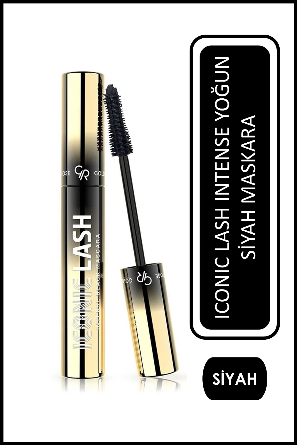 Golden Rose Iconic Lash Intense Black Mascara - Biotin ve Moringa Yağlı Hacim Veren Maskara