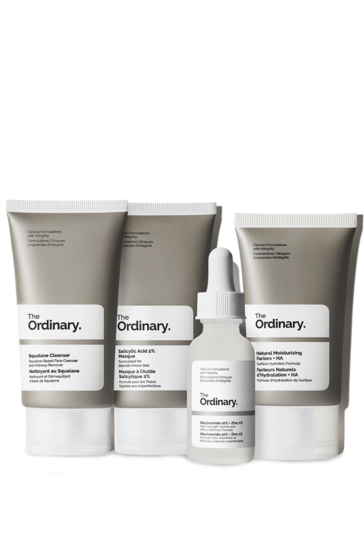 The Ordinary The Balance Set - Lekeye meyilli ciltler için arındırıcı set