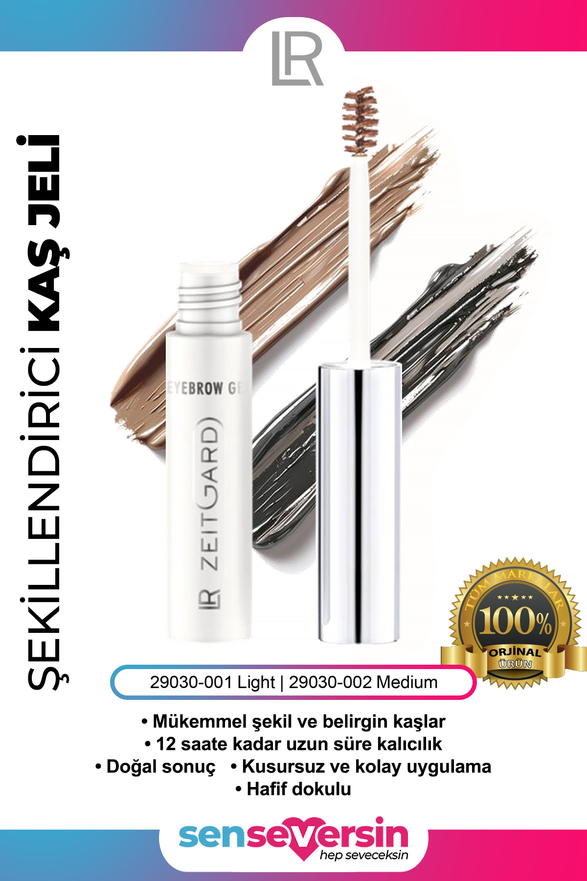 LR Zeitgard Şekillendirici Kaş Jeli 3 ML (Ligth ve Medium)