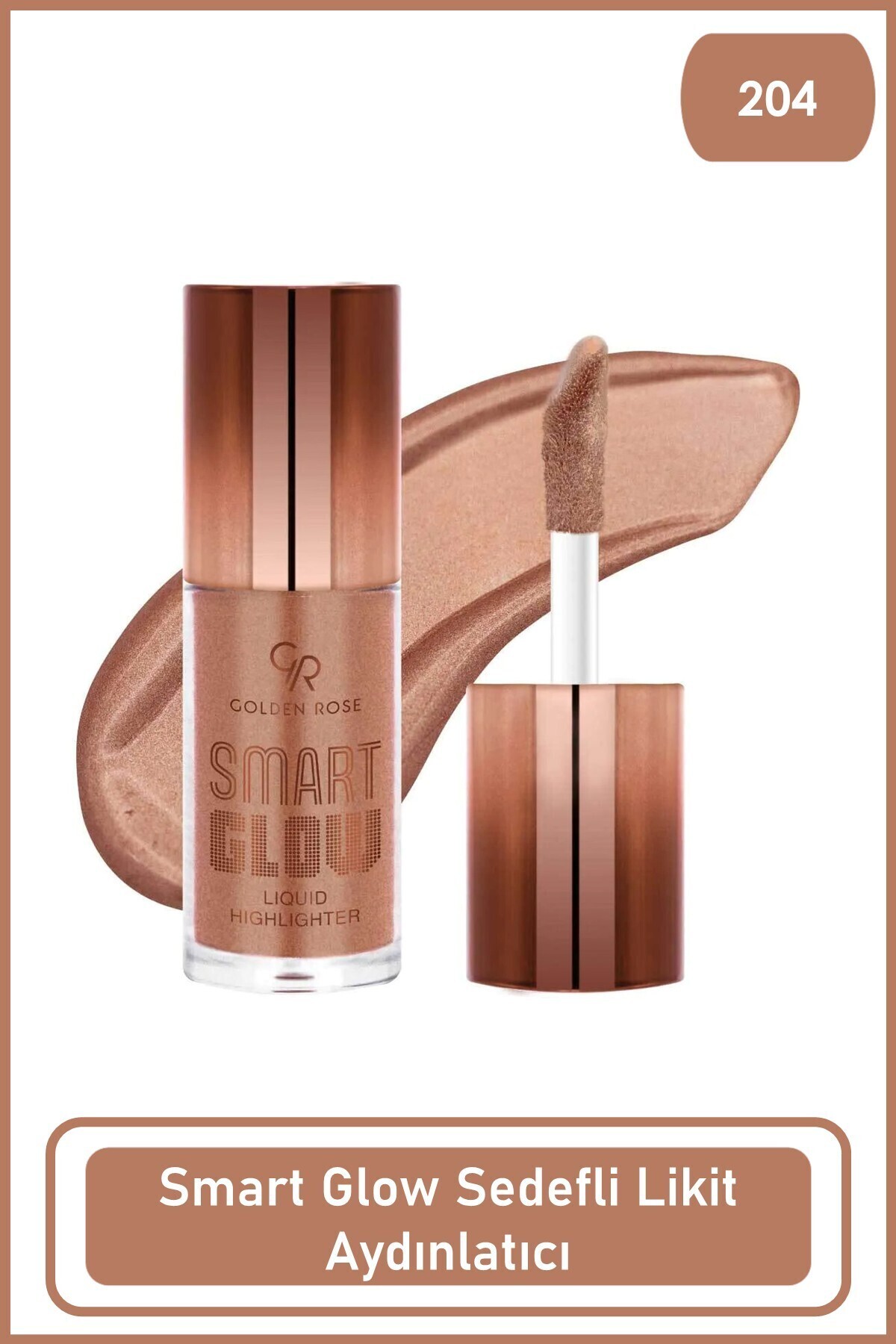 Golden Rose Smart Glow Liquid Highlighter No: 204 - Işıltılı Likit Aydınlatıcı