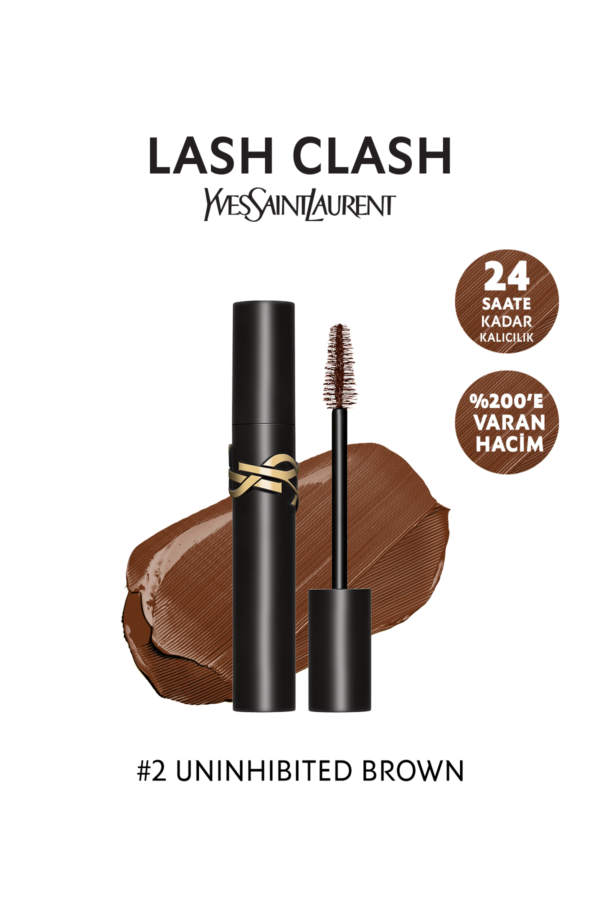 Yves Saint Laurent Lash Clash Yüksek Hacim Veren Kahverengi Maskara 3614273913799