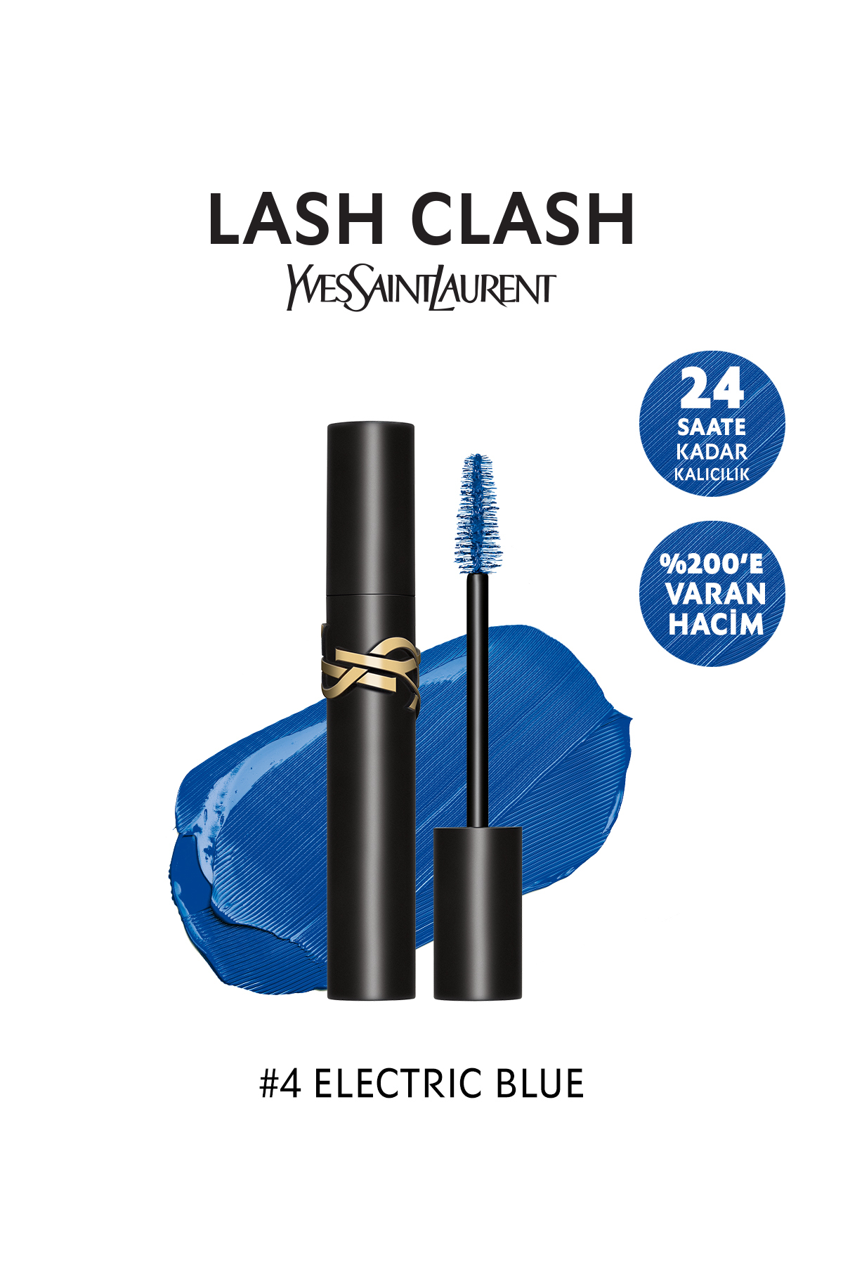 Yves Saint Laurent Lash Clash Yüksek Hacim Veren Mavi Maskara 3614273964081