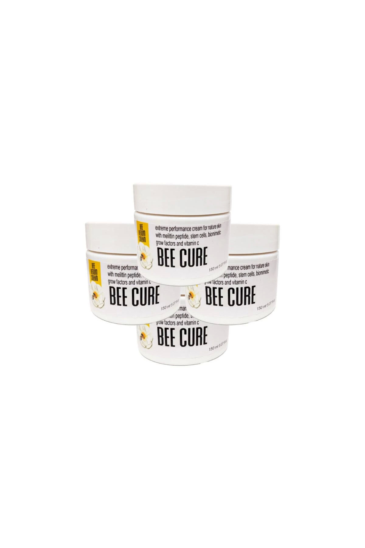 Bee Cure 4x150 ml Kas Eklem Bel Fıtık Sızılaları için Bakım Kremi
