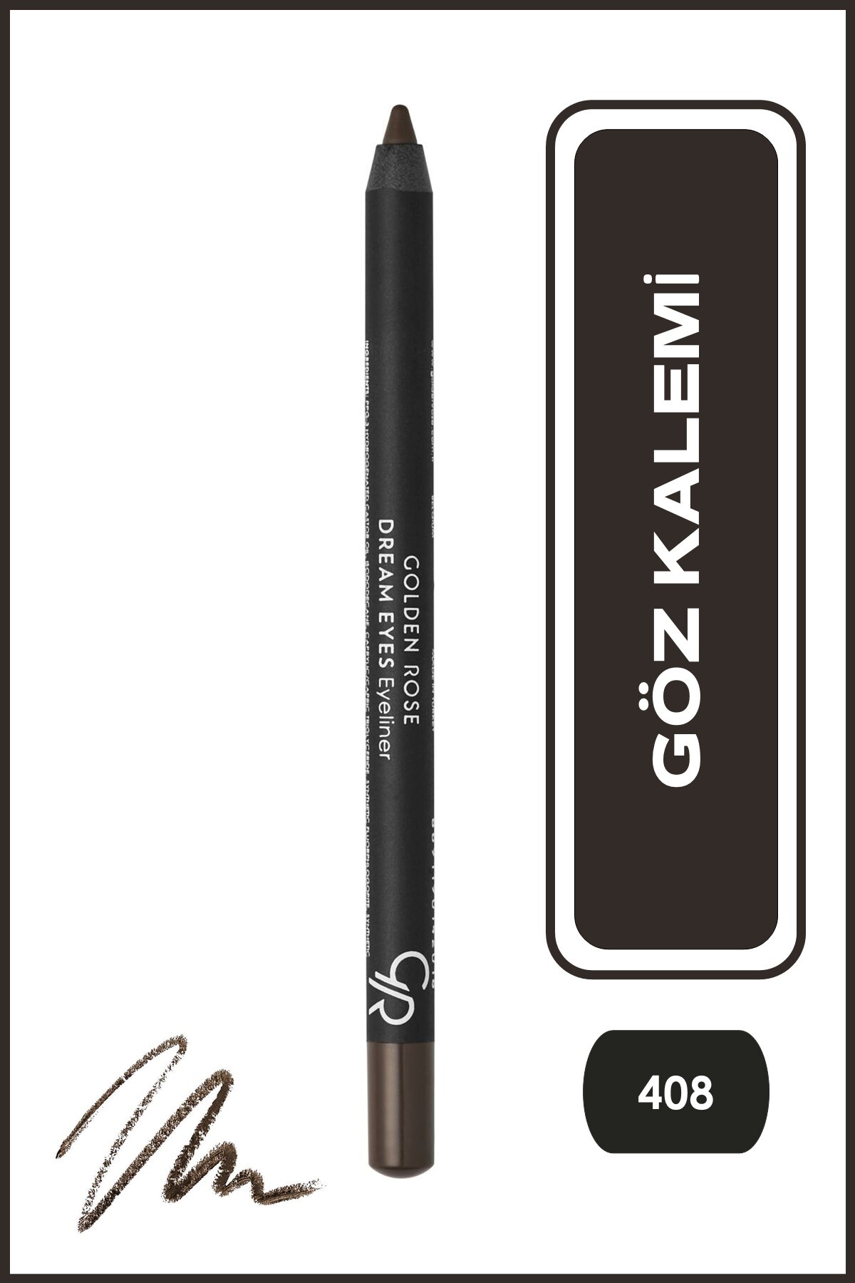 Golden Rose Dream Eyes Eyeliner No: 408 - Mat Bitişli Yumuşak Göz Kalemi