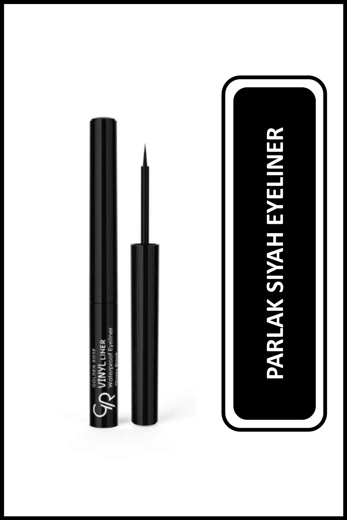 Golden Rose Vinyl Liner Waterproof Eyeliner - Suya Dayanıklı Parlak Siyah Eyeliner
