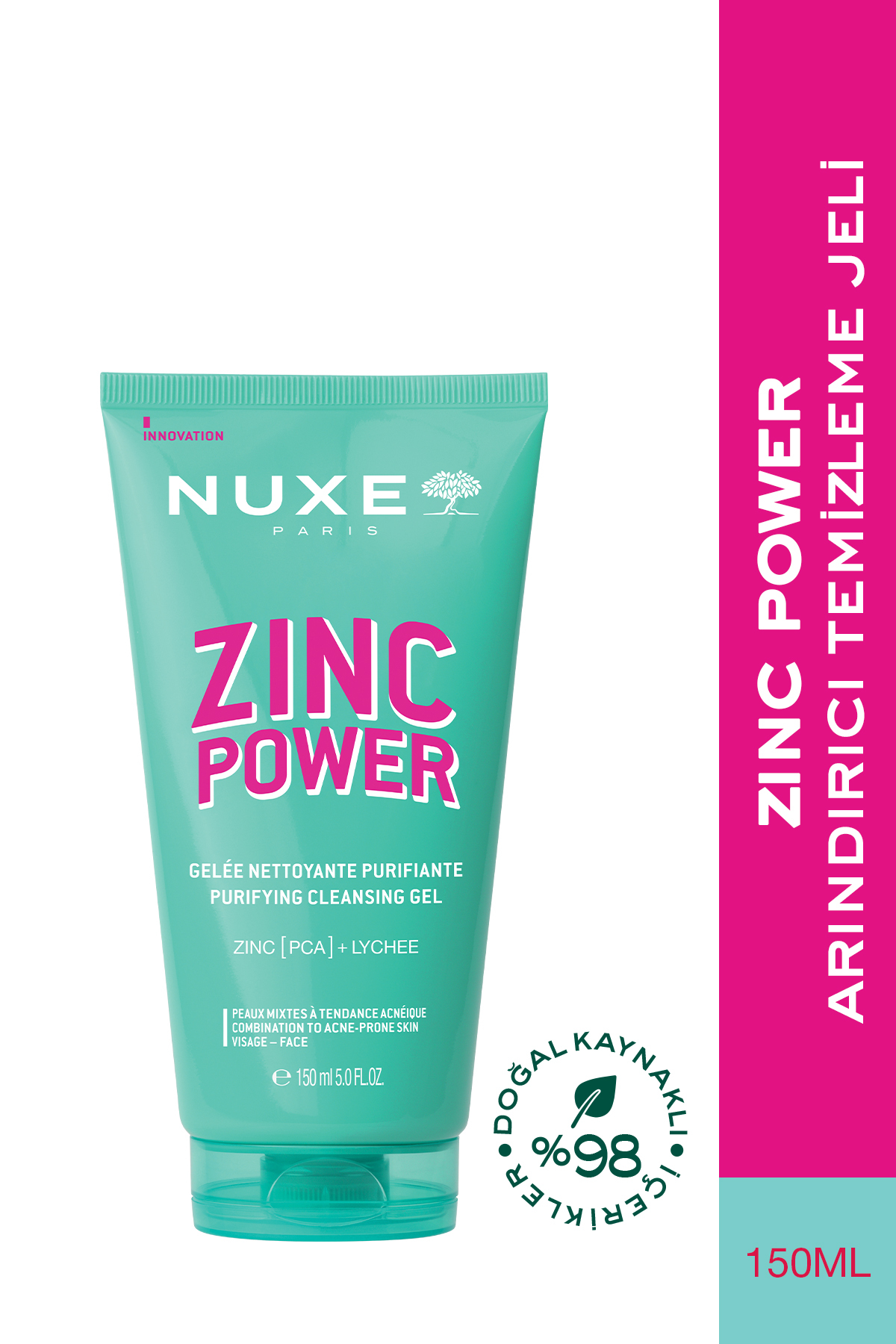 Nuxe Zinc Power Arındırıcı Temizleme Jeli