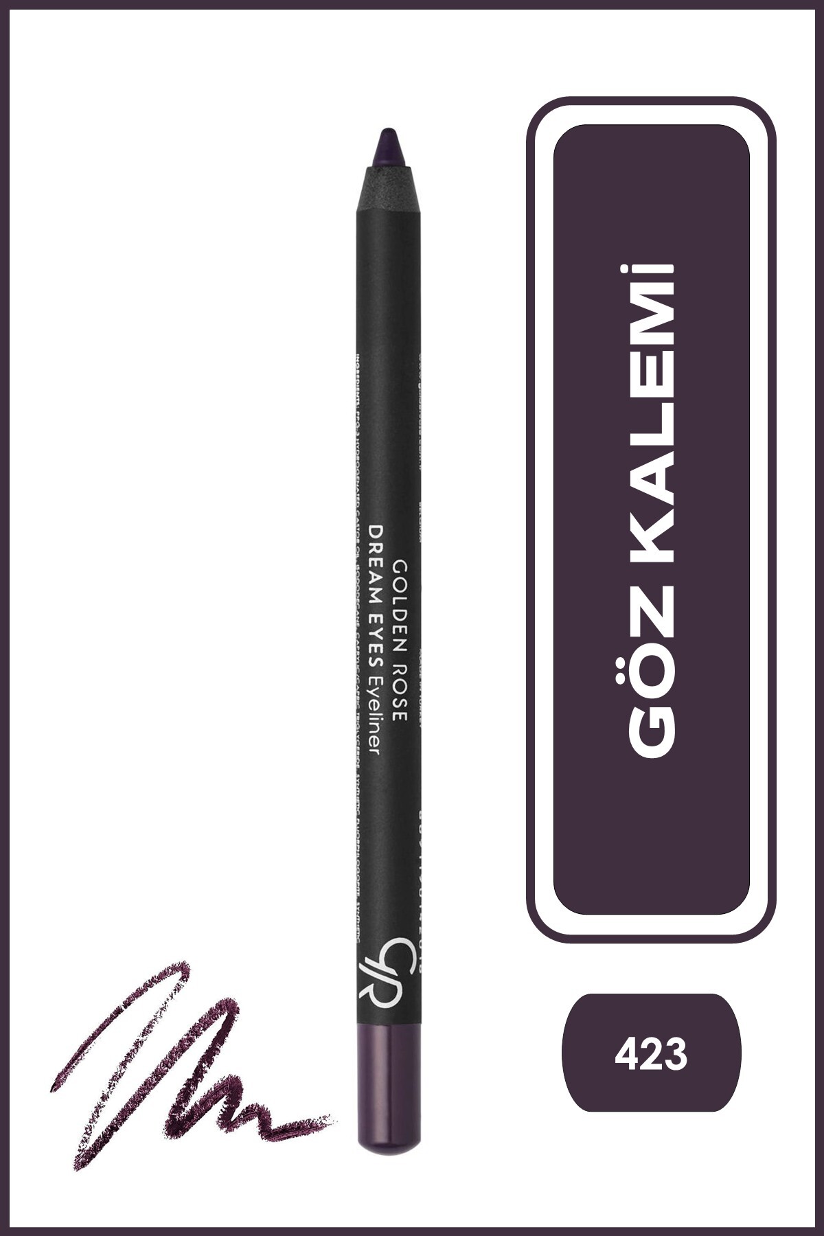 Golden Rose Dream Eyes Eyeliner No: 423 - Mat Bitişli Yumuşak Göz Kalemi