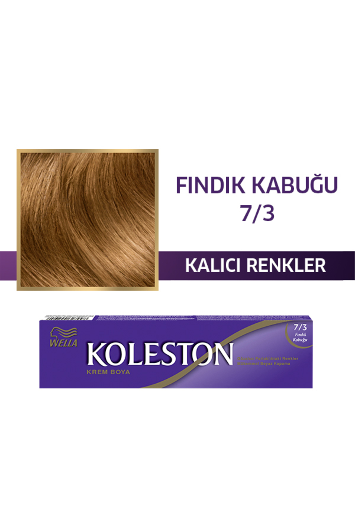 Wella Koleston Single Tüp Saç Boyası 7/3 Fındık Kabuğu