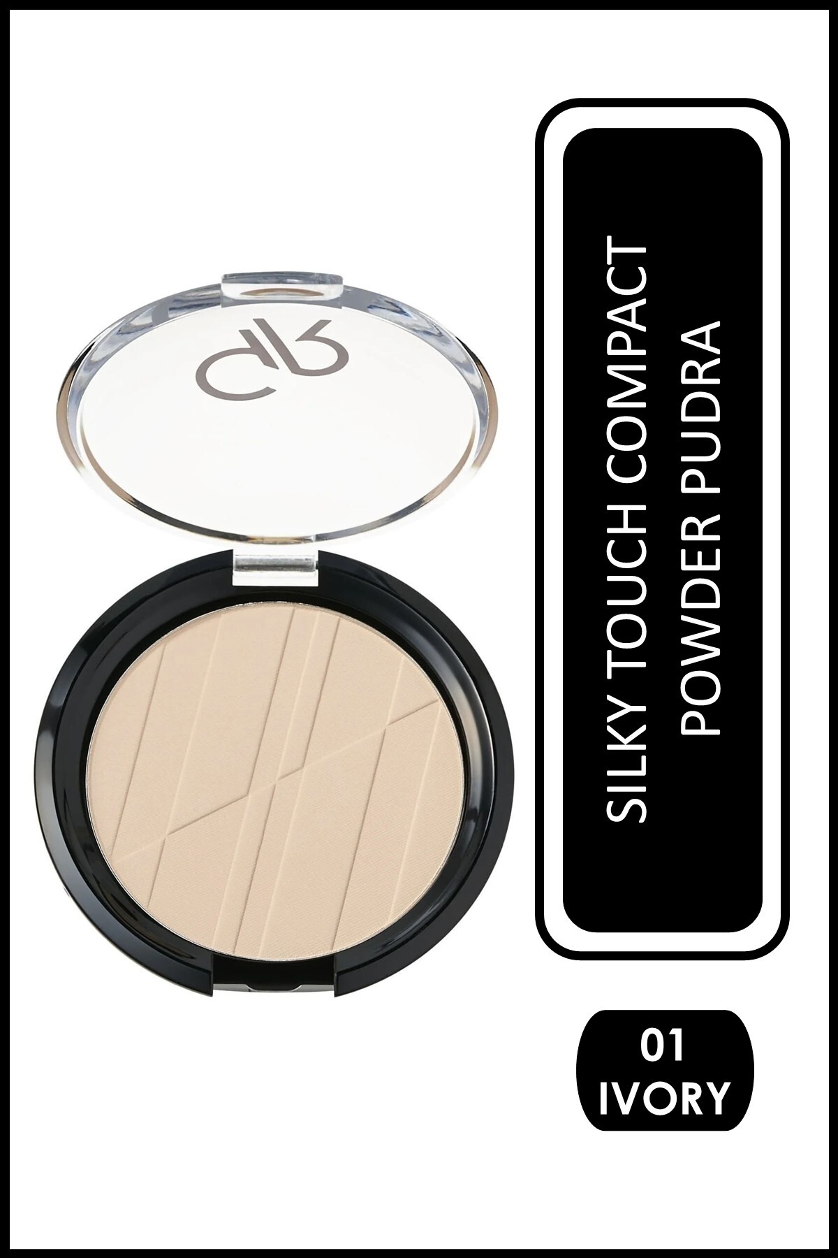Golden Rose Silky Touch Compact Powder No: 01 Ivory - İpeksi Sıkıştırılmış Pudra 12 g
