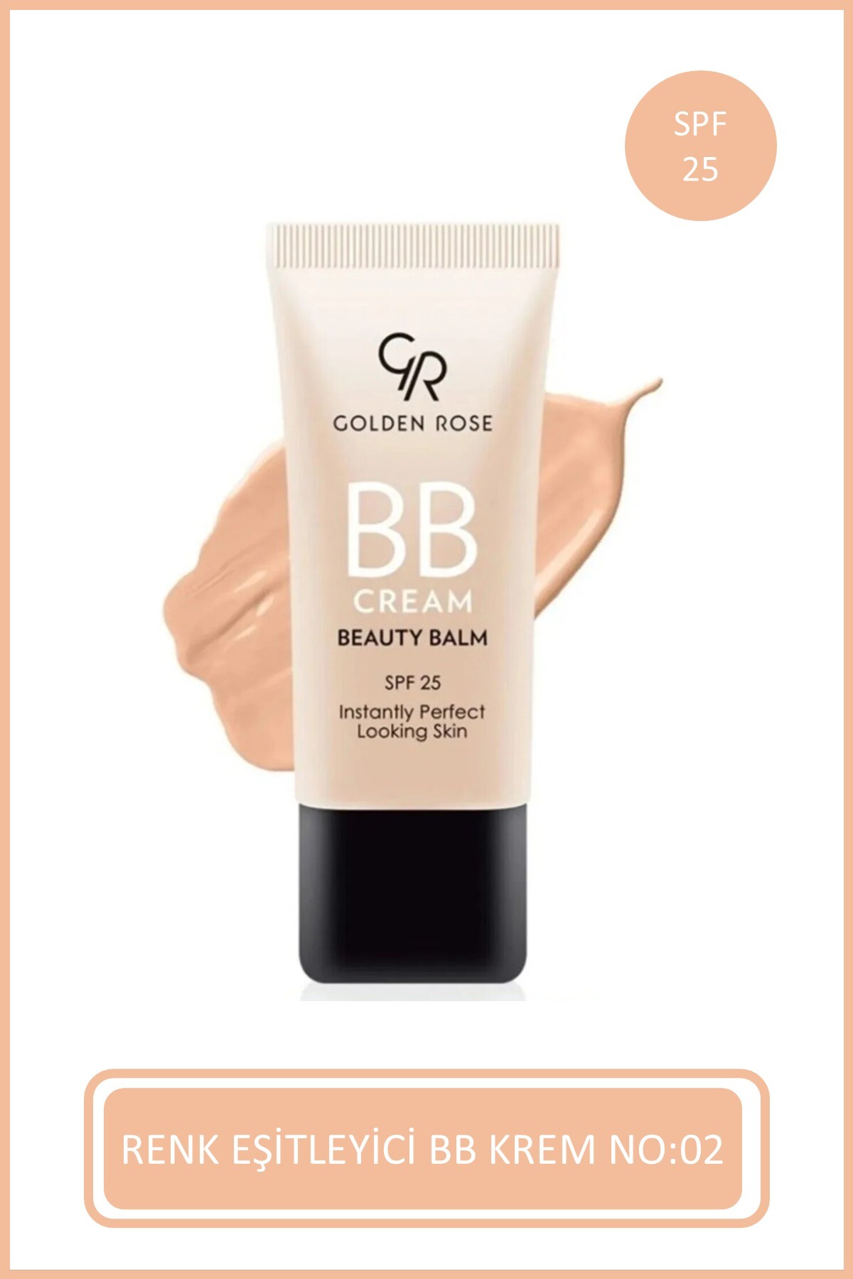 Golden Rose BB Cream Beauty Balm No: 02 Fair - SPF 25 Güneş Korumalı BB Krem