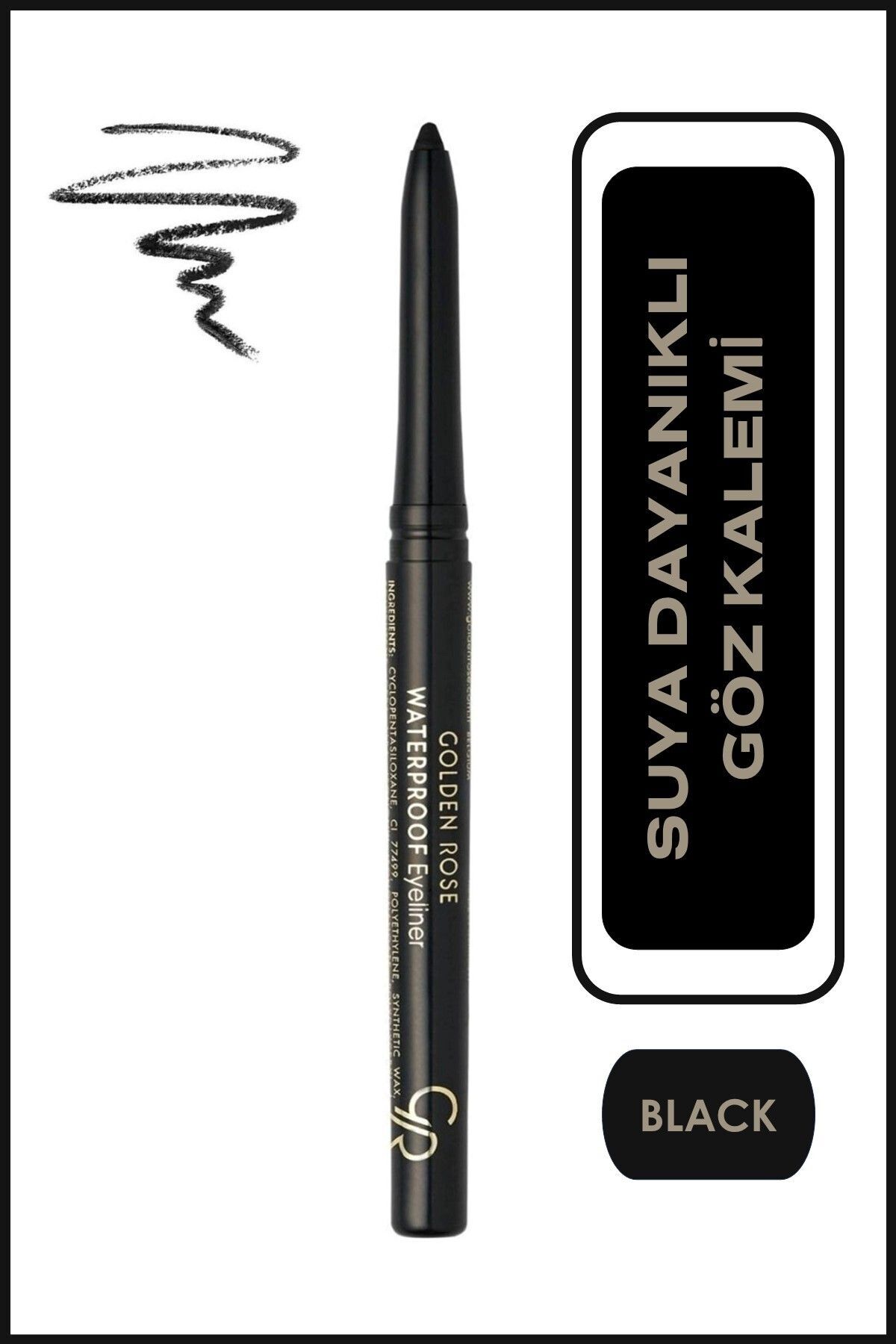 Golden Rose Waterproof Automatic Eyeliner 01 Asansörlü Göz Kalemi 0,02 g