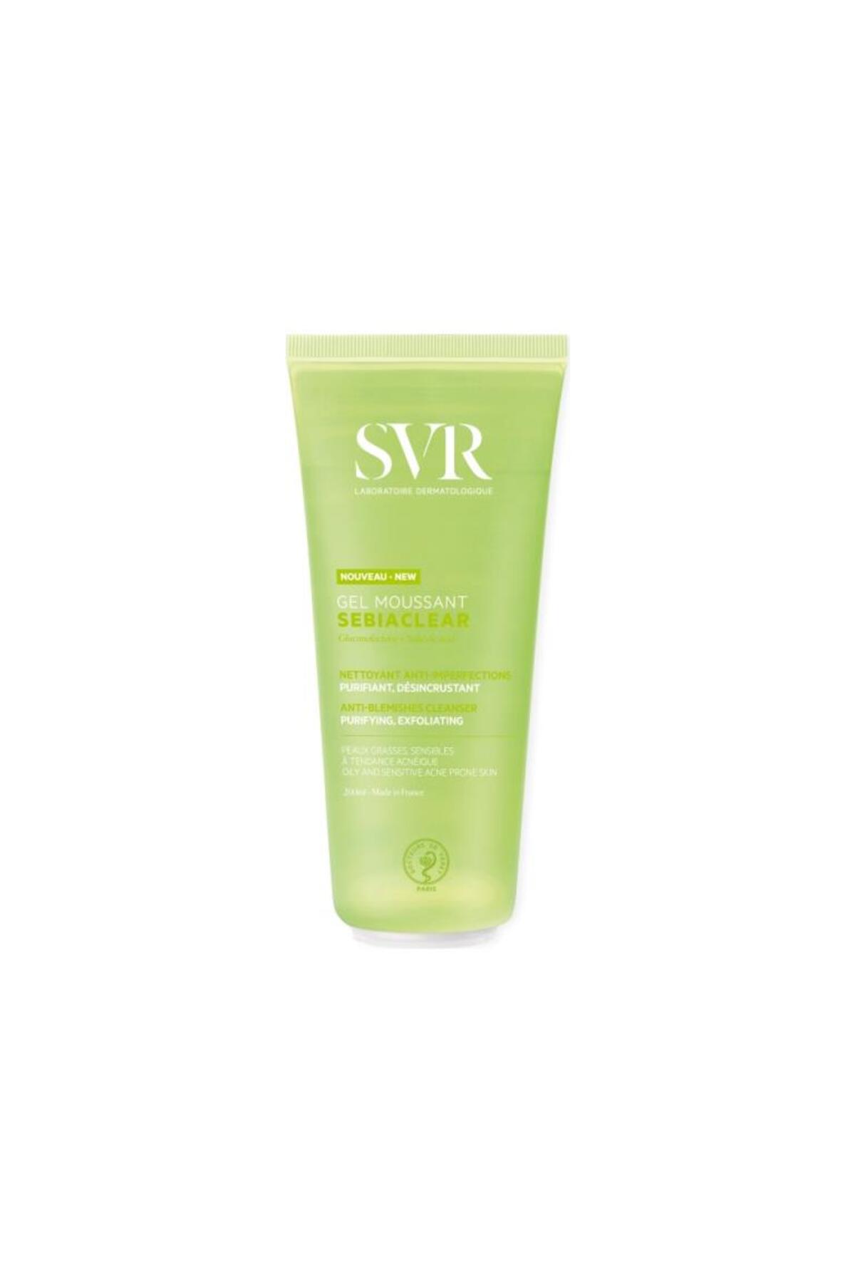 SVR Sebiaclear Gel Moussant Yağlı ve Hassas Ciltler için Köpüren Temizleyici Jel 200 ml