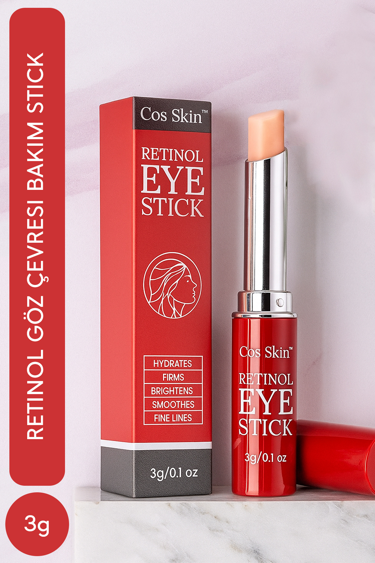 Pastelya Retinol Göz Çevresi Bakım Stick – Kırışıklık ve Morluk Karşıtı 3g