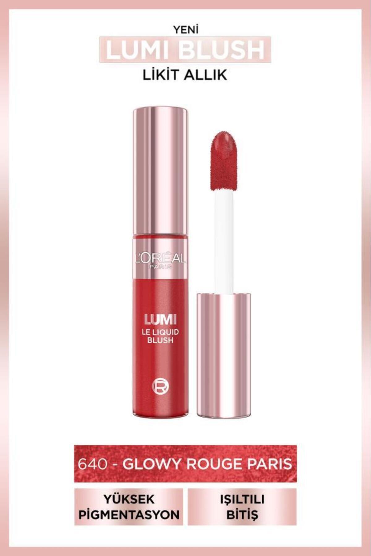 L'Oreal Paris Lumi Blush Likit Allık - 640 Glowy Rouge Paris