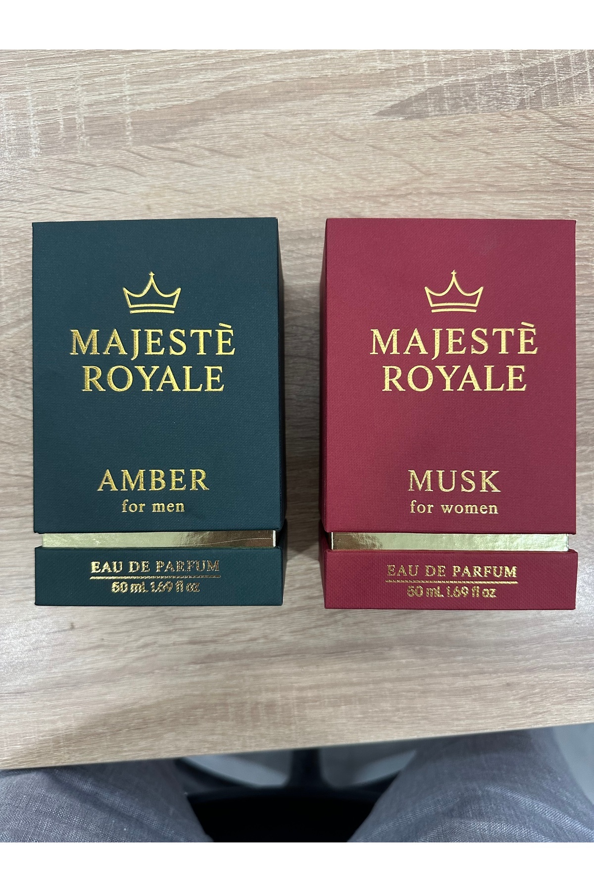 Egş DERMA delete MAJESTE ROYAL İKİLİ PARFÜM SETİ MUSK+AMBER 2x50ml