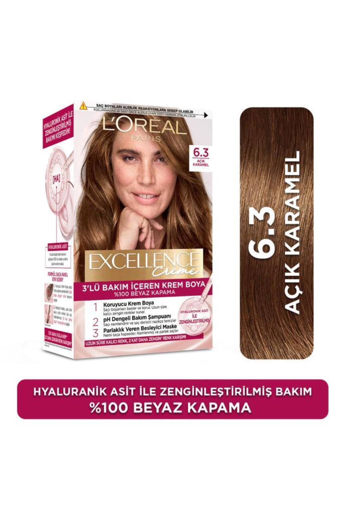 L'Oreal Paris Excellence Creme Saç Boyası 6.30 Açık Karamel