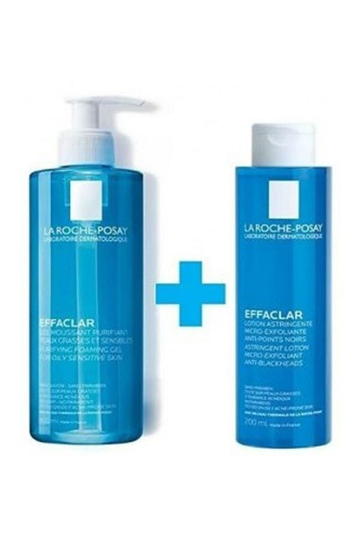 La Roche Posay Effaclar Temizleme Jeli 400 Ml Effaclar Mikro Soyucu Tonik 200 Ml