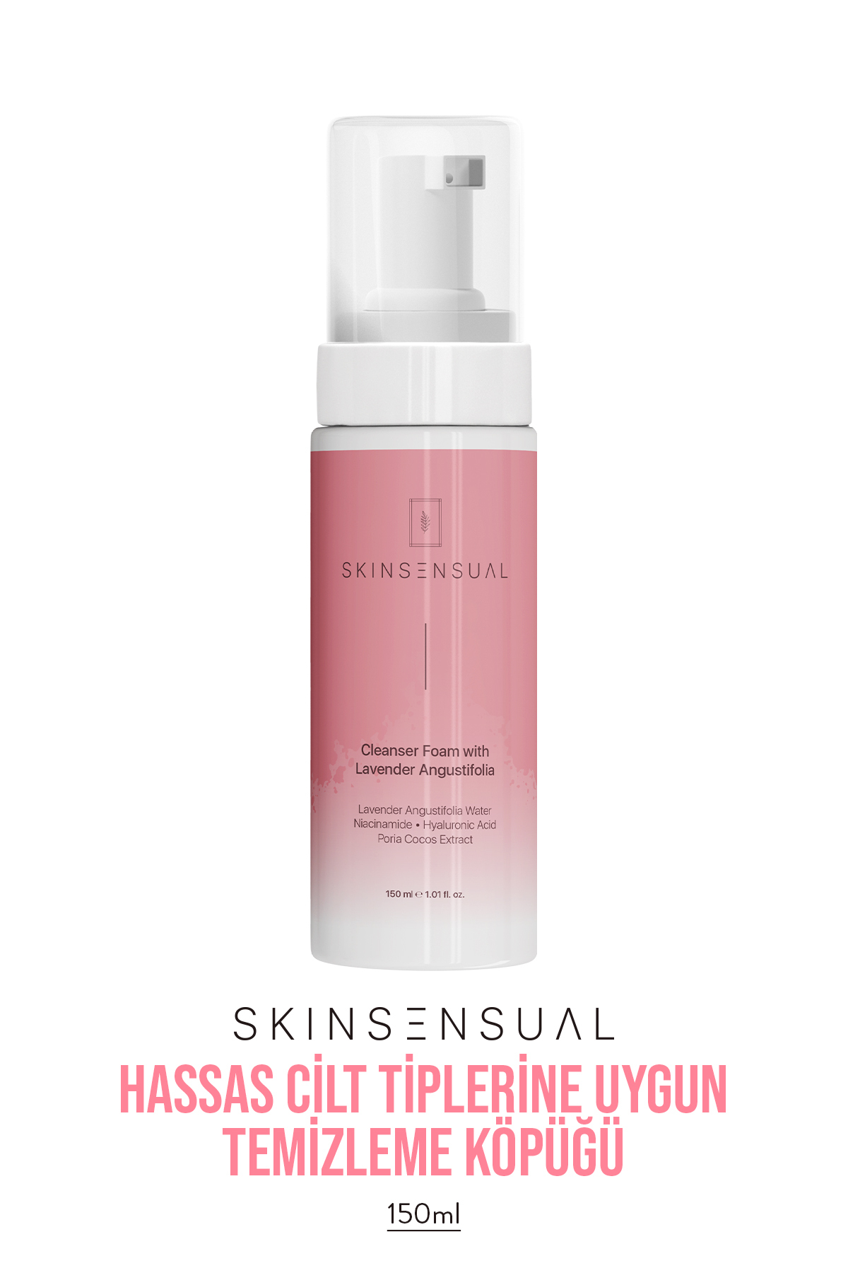 Skin Sensual Cleanser Foam With Lavender Angustifolia Niacinamide Hyaluronic Acid Temizleme Köpüğü
