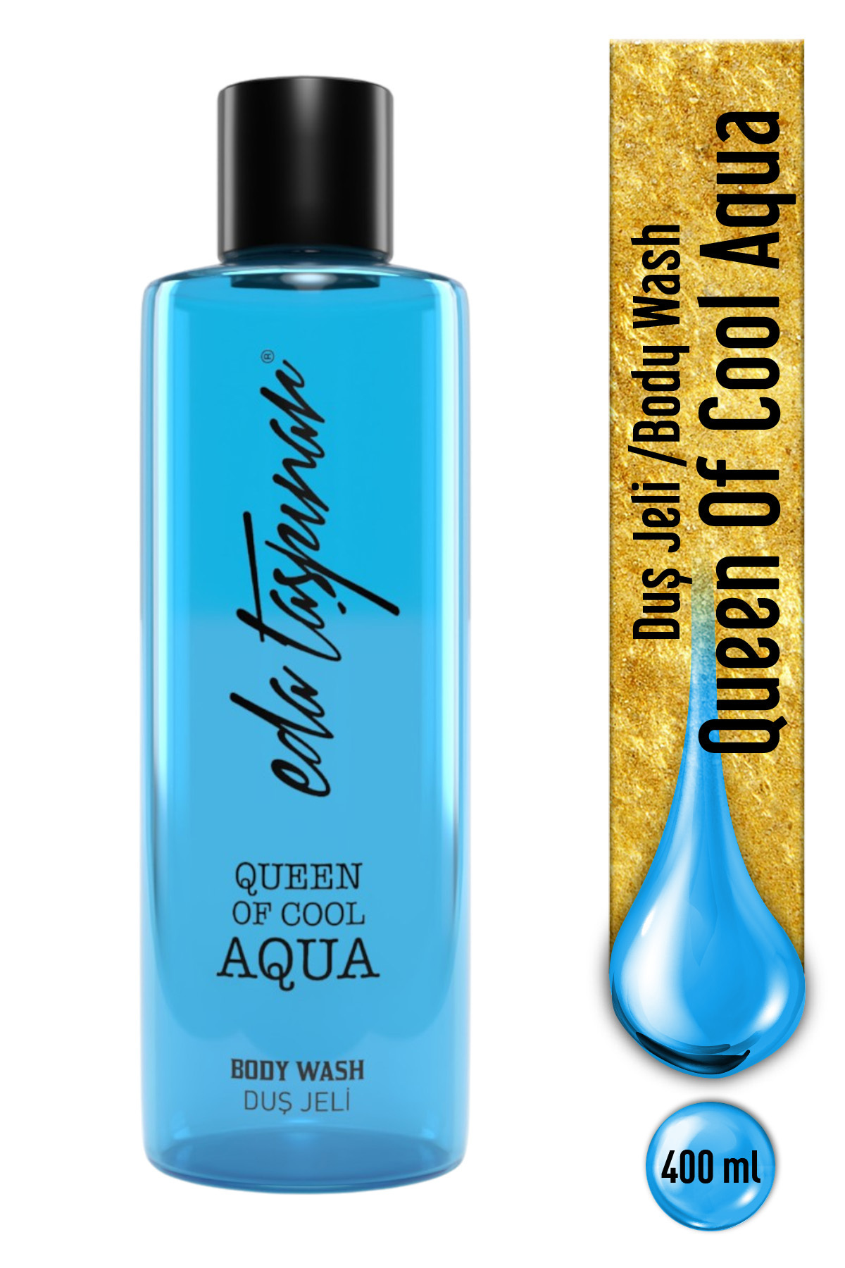 Eda Taşpınar Queen Of Cool Aqua Duş Jeli – Ferah Okyanus Etkisi & Nazik Temizlik 400 ml