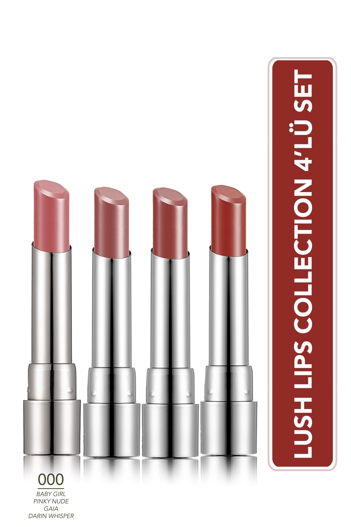 Flormar Sheer Up Lush Lips Collection 4'lü Makyaj Seti