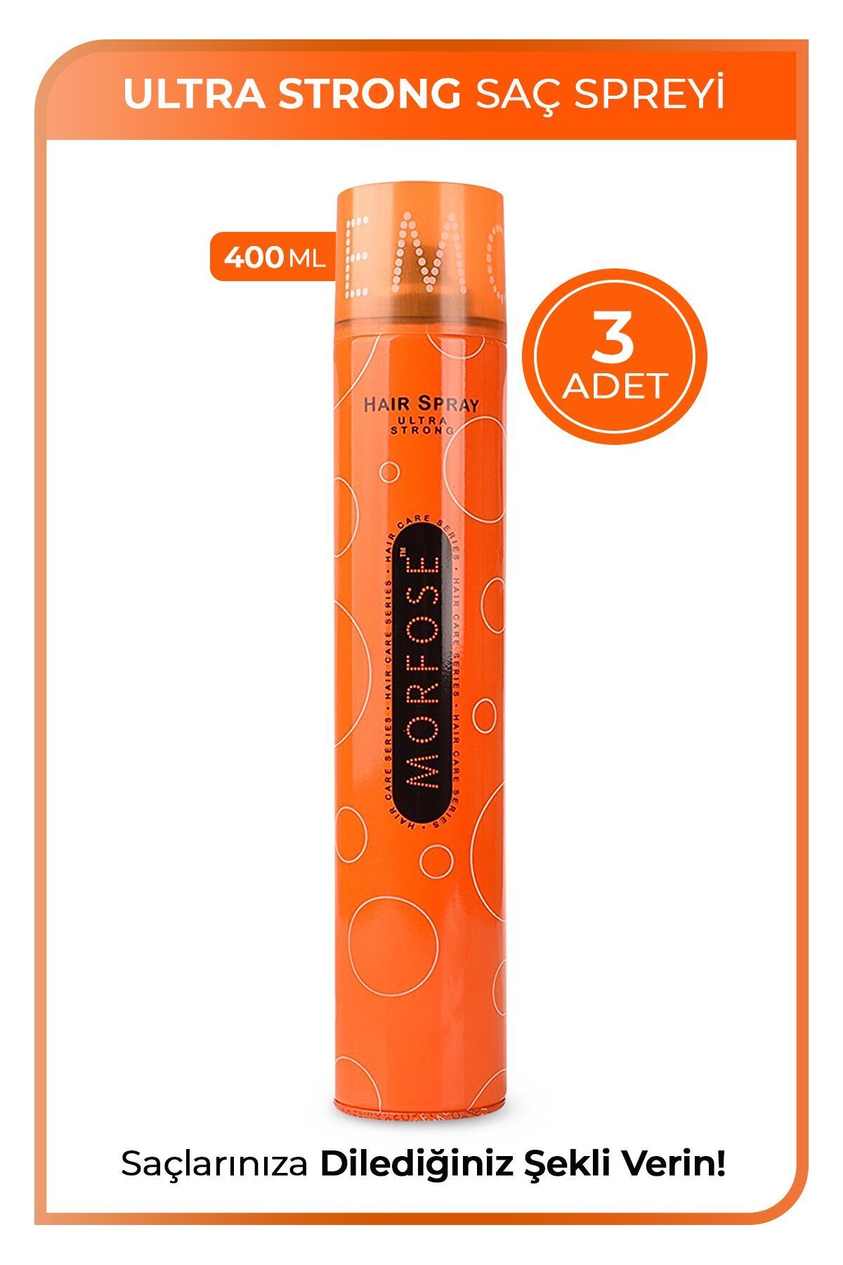 Morfose Ultra Sert Saç Spreyı 400 ml X 3 Adet