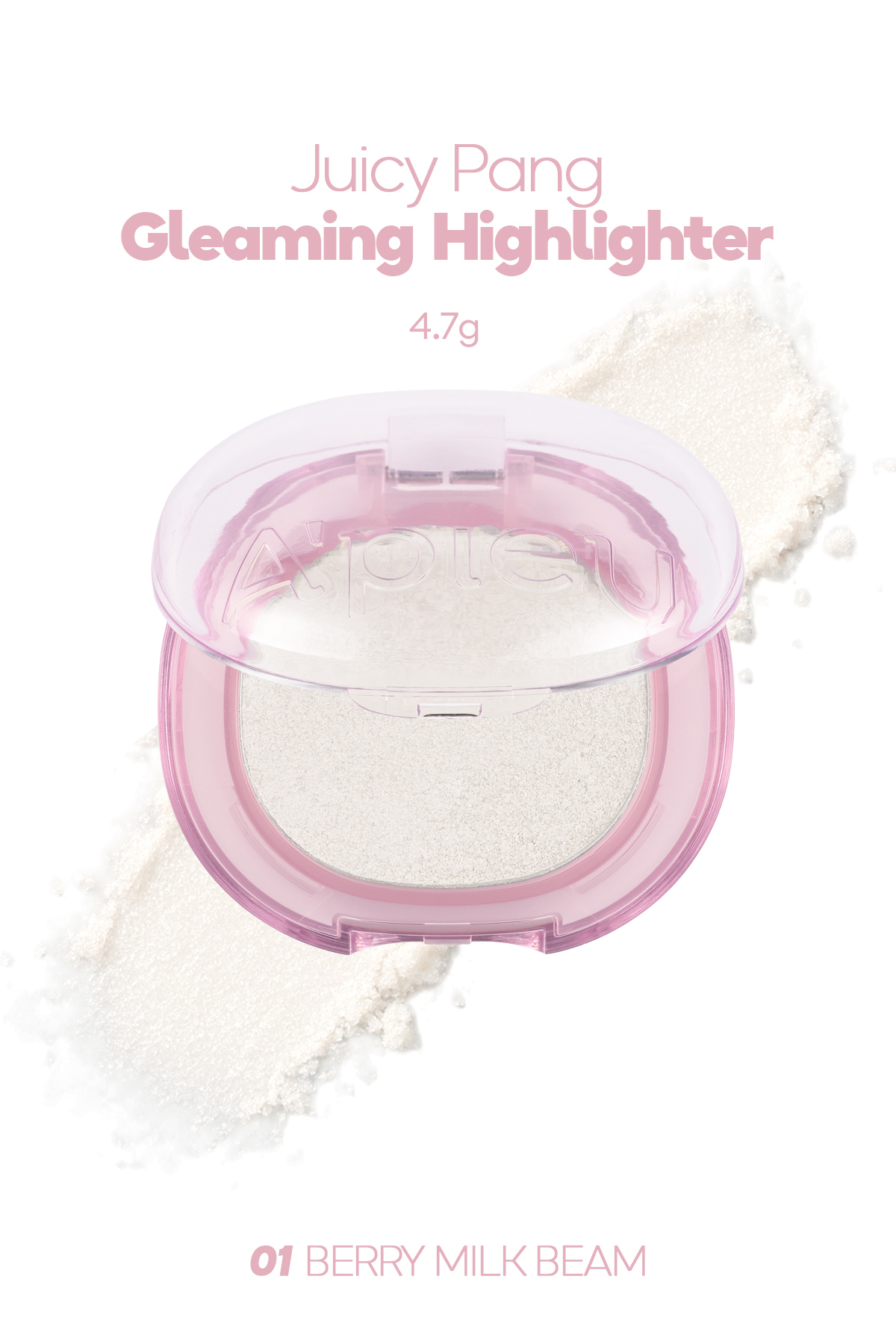Missha Canlı ve Yoğun Işıltılı Aydınlatıcı A'PIEU Juicy-Pang Gleaming Highlighter (01 Berry Milk Beam)