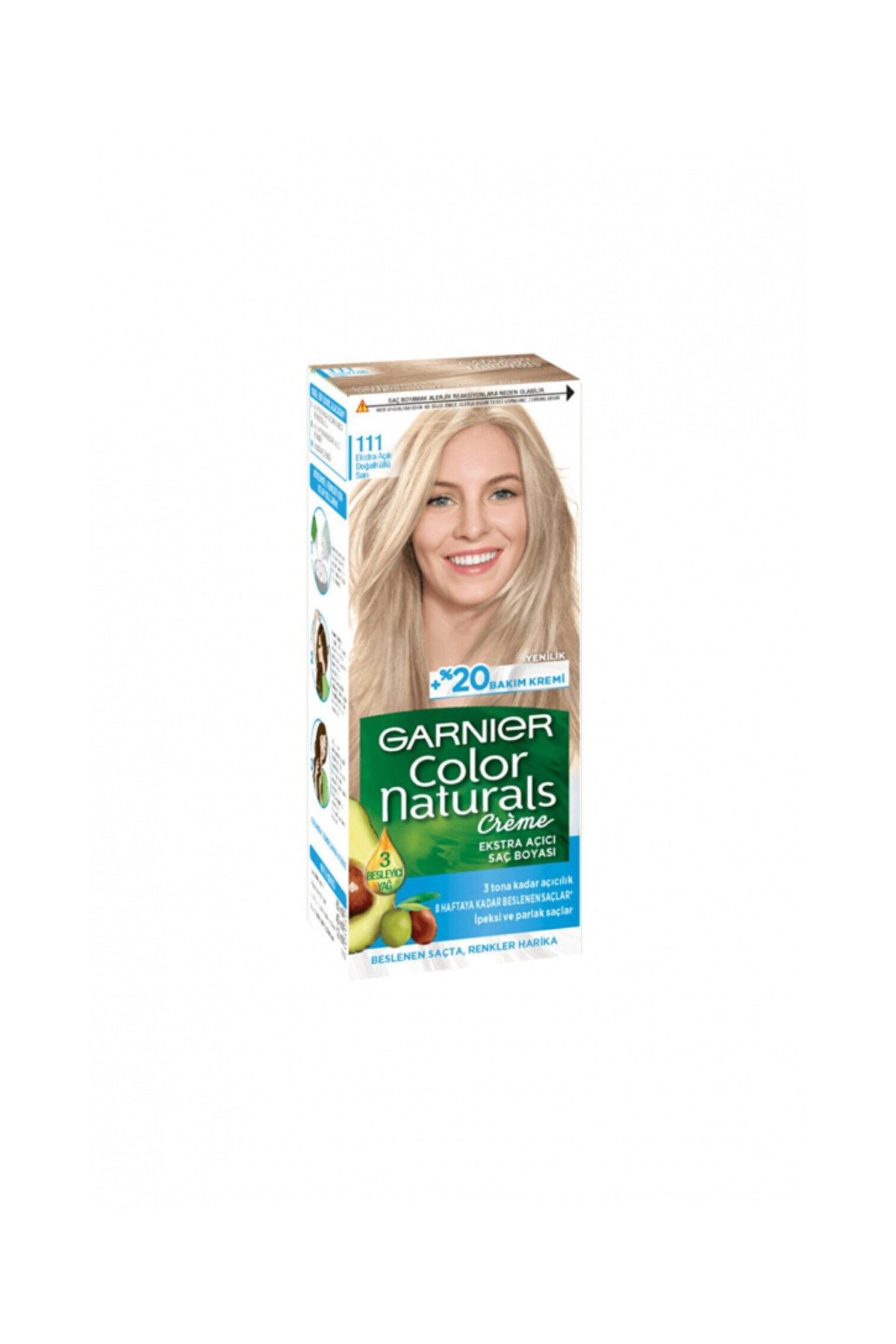 Garnier Color Naturals 111 Ekstra Açık Doğal Küllü Sarı