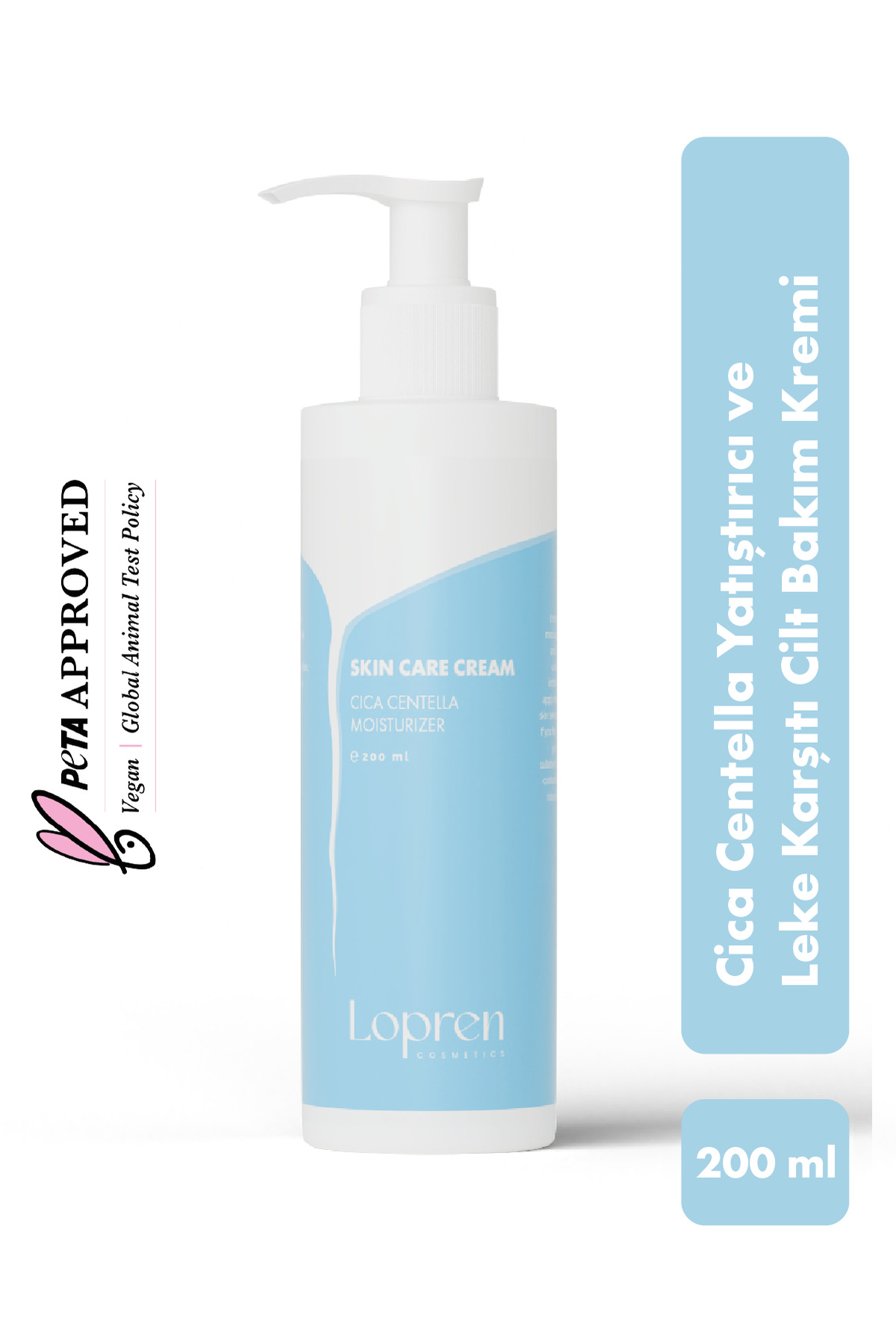 Lopren Cica Centella Yatıştırıcı ve Leke Karşıtı Cilt Bakım Kremi 200 Ml
