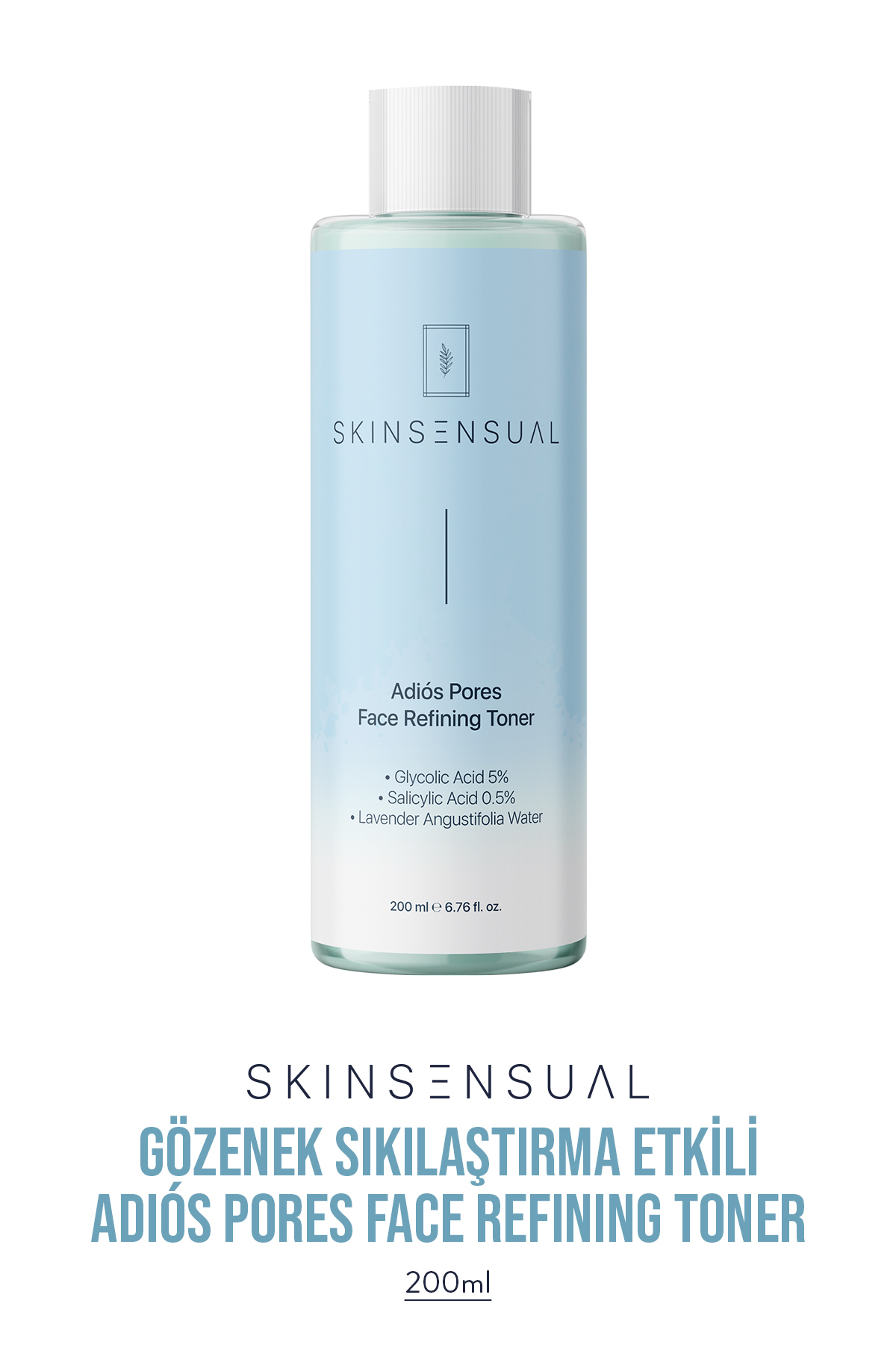 Skin Sensual Adiôs Pores Face Refining Toner (glycolic Acid 5%, Salicylic Acid 0.5) Gözeneklere Elveda Tonik