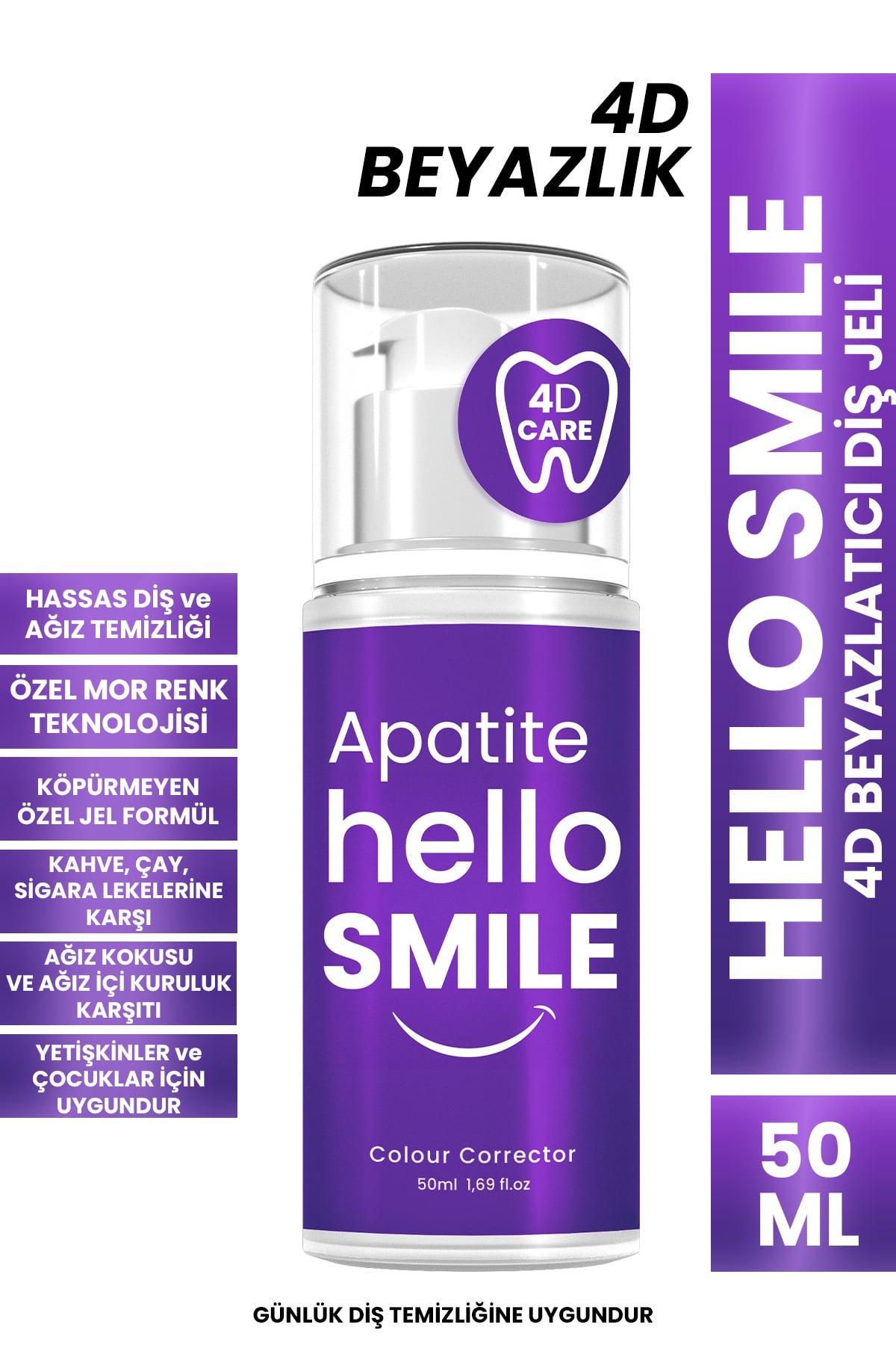 PROCSIN Hello Smile 4d Beyazlatıcı Diş Jeli 50 ml