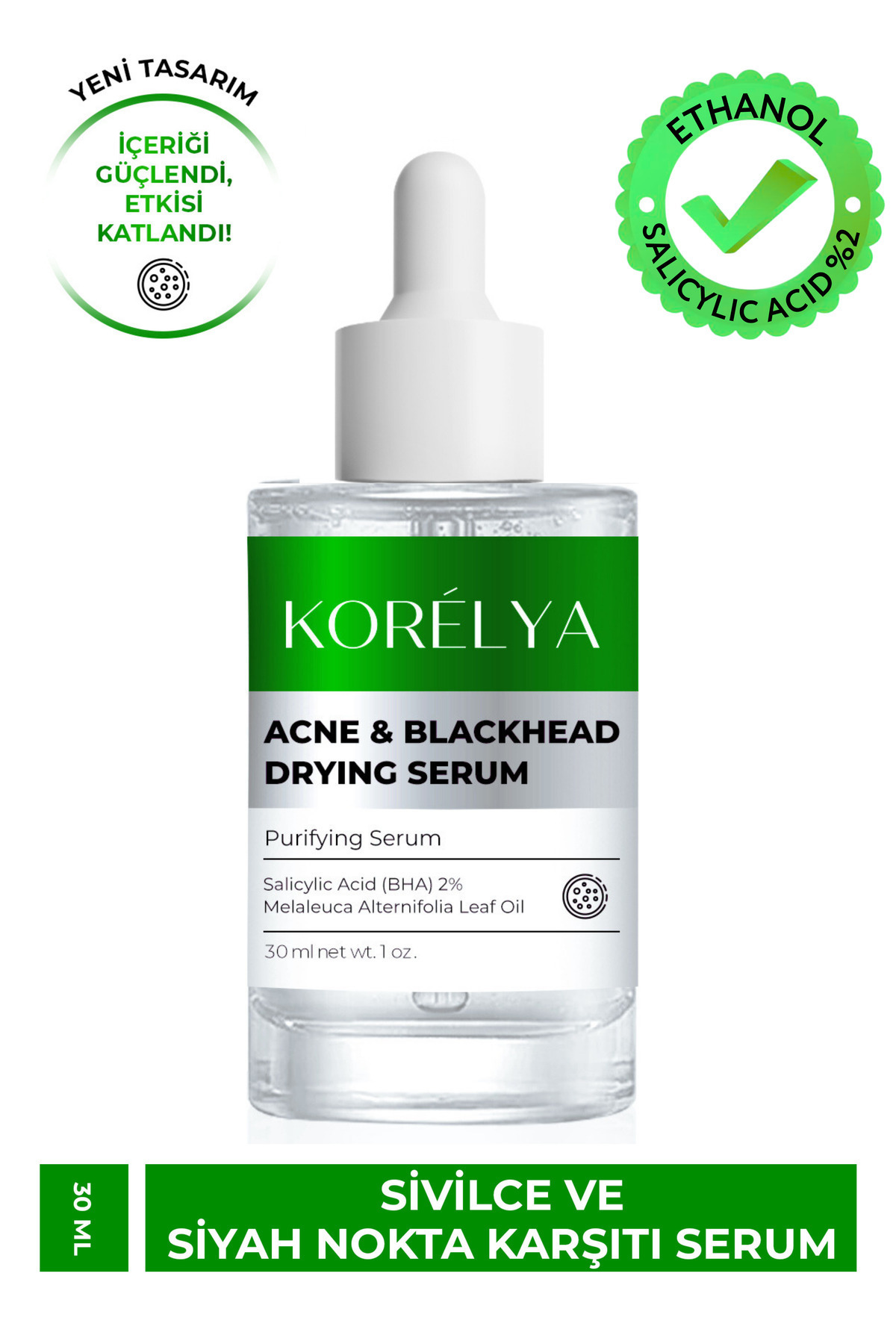 KORELYA Sivilce ve Siyah Nokta Karşıtı Serum 30 ml