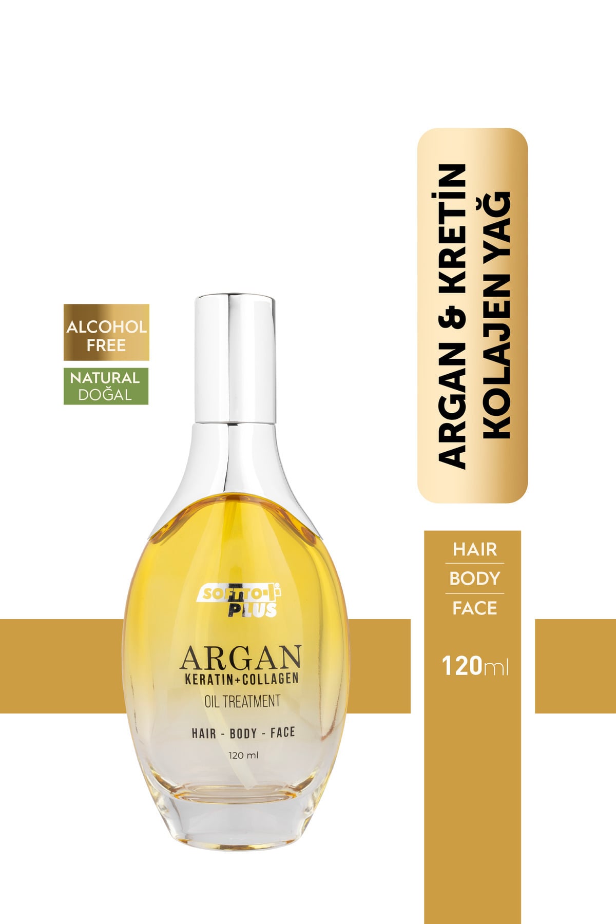 FlexShop Argan İçerikli Saç Vücut ve Cilt Bakım Yağı 120 ml