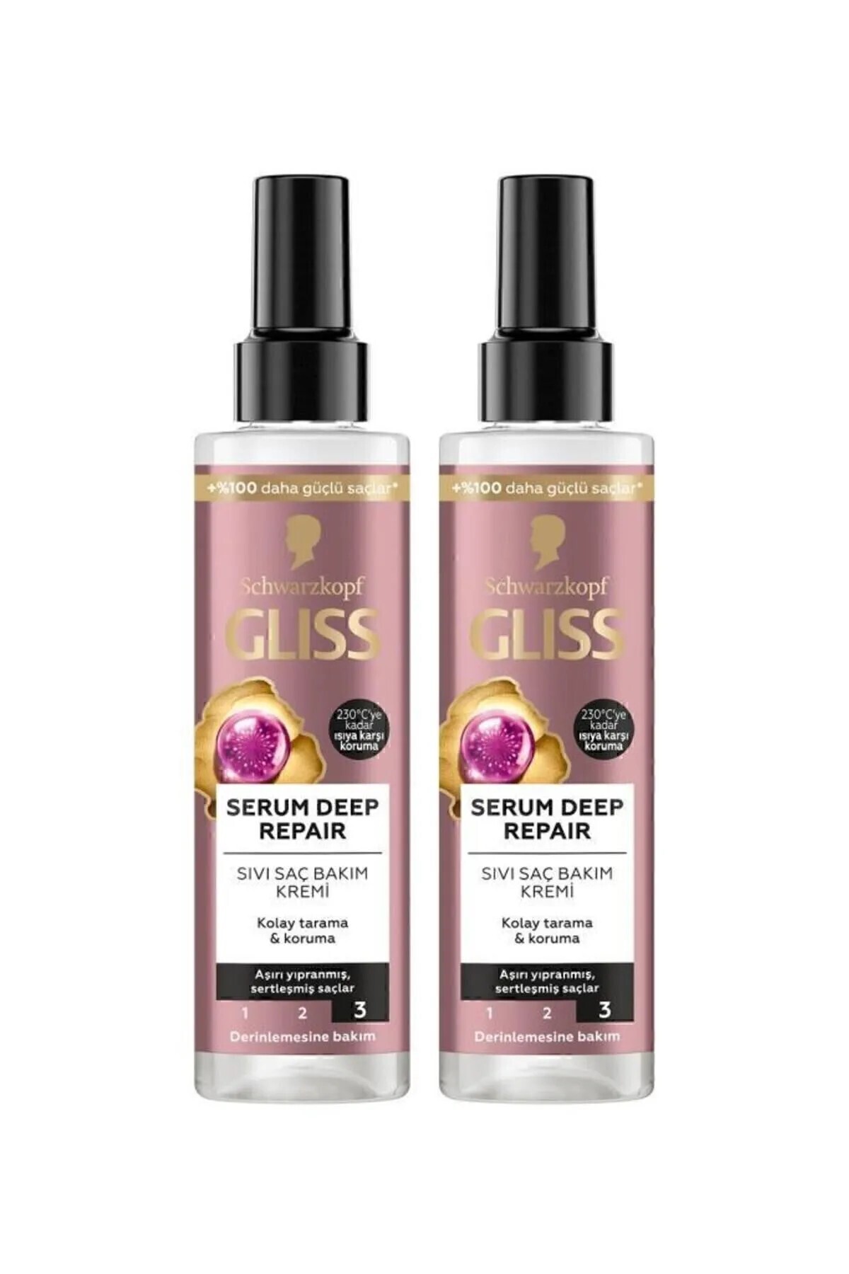 Gliss Schwarzkopf Serum Deep Repair Sıvı Saç Bakım Kremi 200 Ml 2 Adet