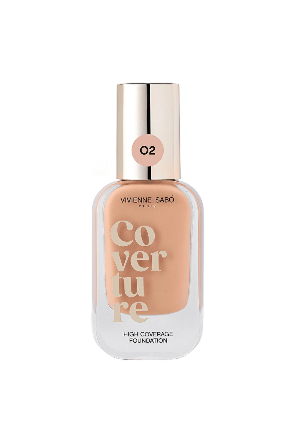Vivienne Sabo Coverture High Coverage Fondöten 02 Beige - Full Coverage & Natural Matte Finish