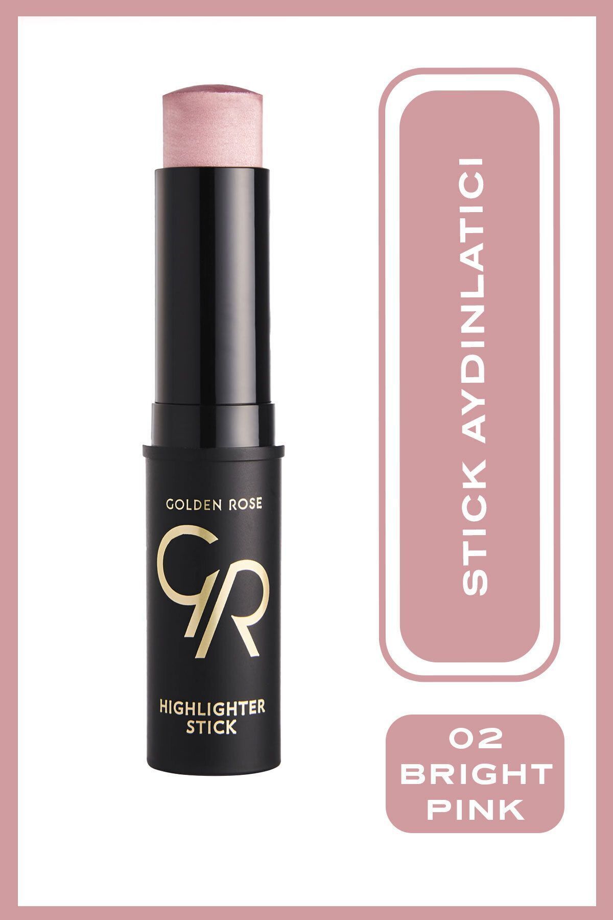 Golden Rose Highlighter Stick 02 Bright Pink Stik Aydınlatıcı 9,5 ml