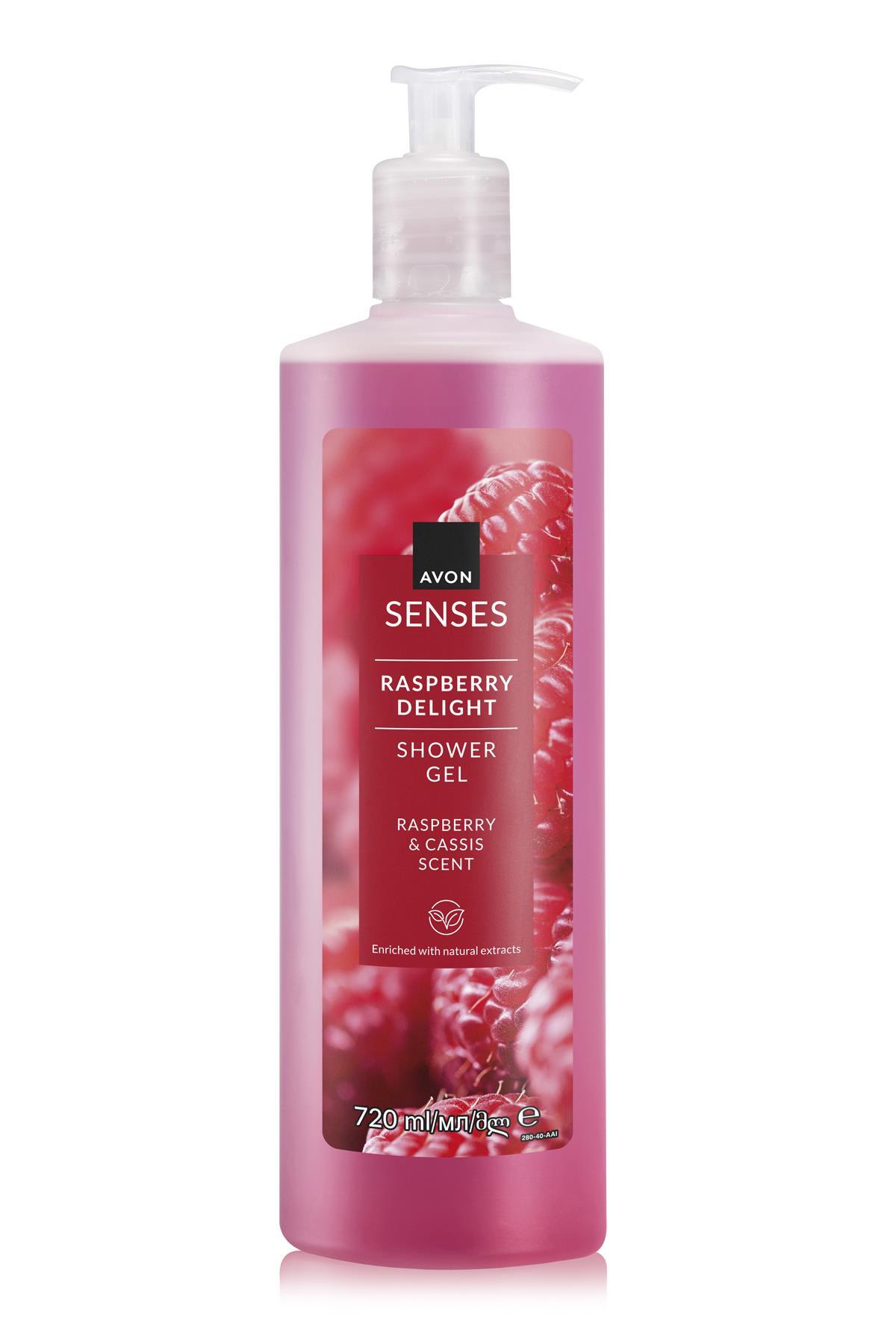 AVON Raspberry Delight Frambuaz ve Frenk Üzümü Kokulu Duş Jeli 720 Ml.
