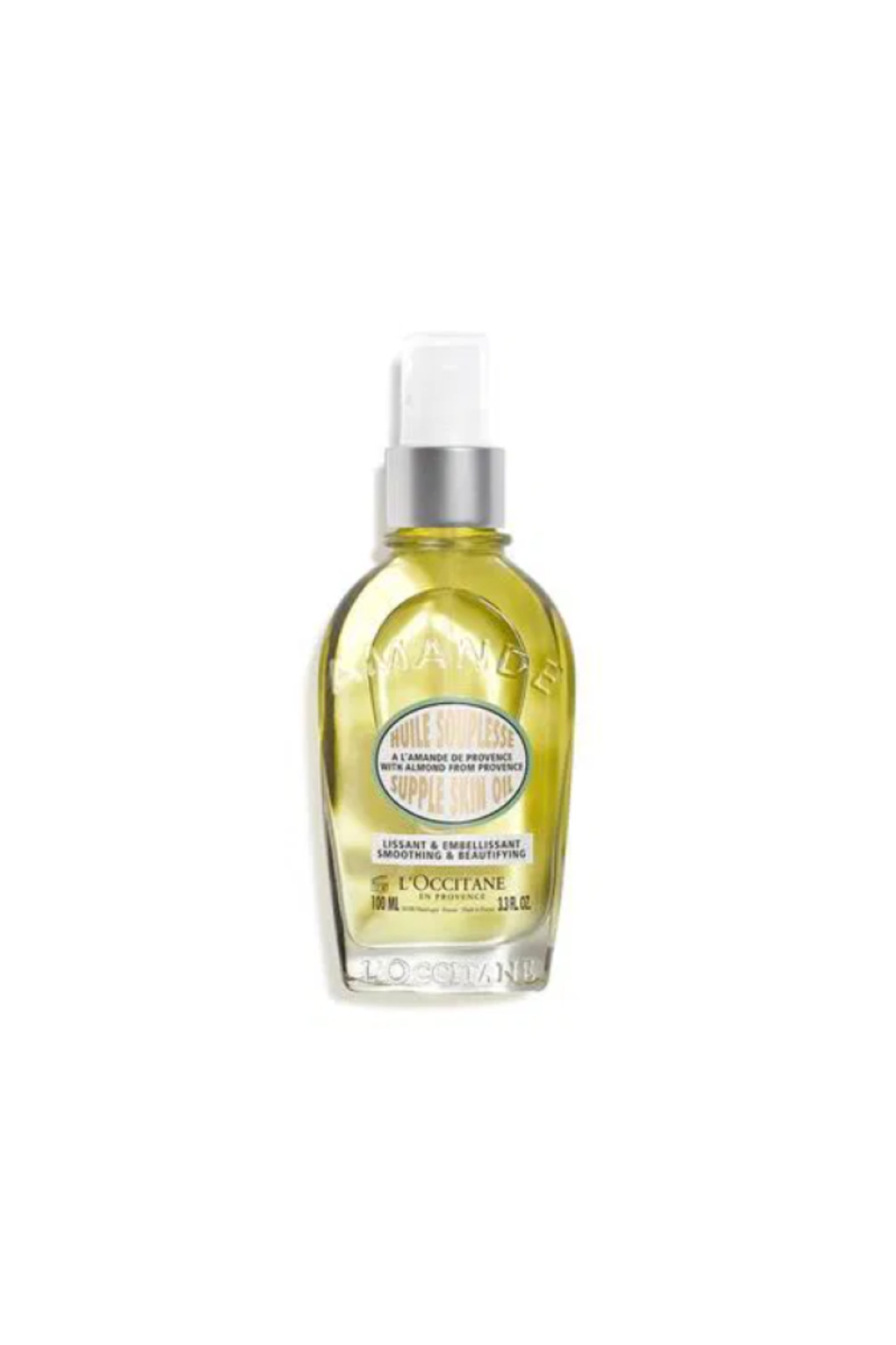 L'Occitane Almond Supple Skin Oil - Badem Vücut Yağı, Yoğun Nemlendirme, Esneklik Veren, Silisyum ile Besleyici