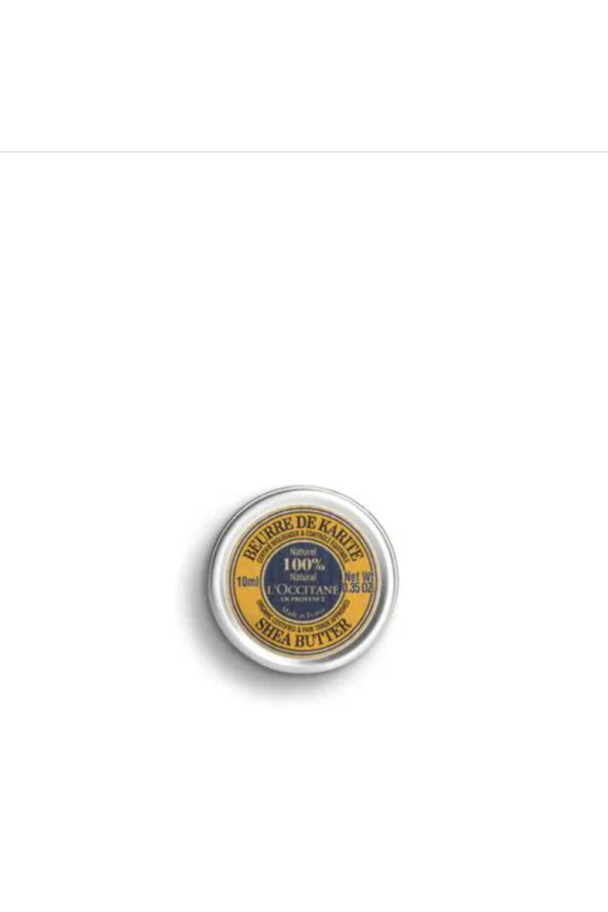 L'Occitane Shea Organic Butter - Organik Shea Yağı, Besleyici, Kuru Ciltler İçin Nem + Onarıcı Bakım