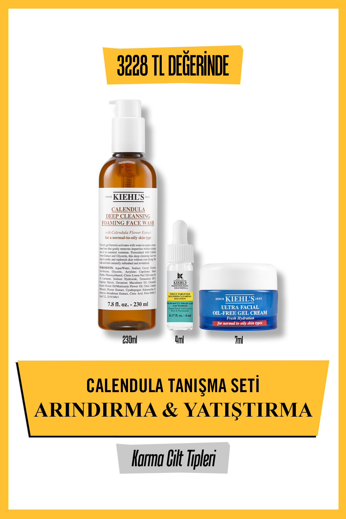 Kiehl's Calendula Cilt Bakım Seti