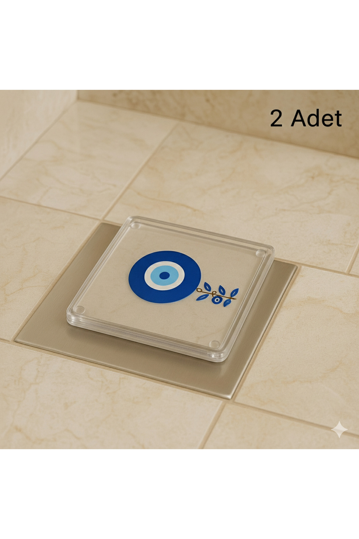 LUCES DESİGN 2'Li Banyo,Mutfak,Lavabo Gider Kapatıcı Kapak Koku Önleyici Kapak