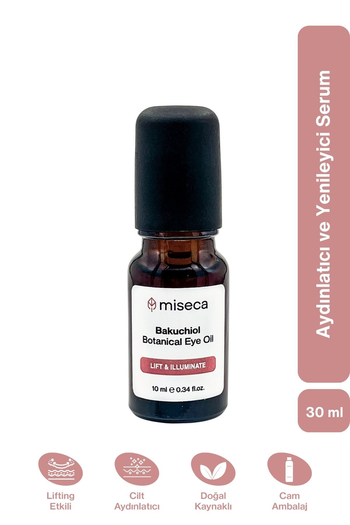 miseca Bakuchiol Botanical Eye Oil 10 Ml Bitkisel Retinol Göz Çevresi Yaşlanma Karşıtı Serum