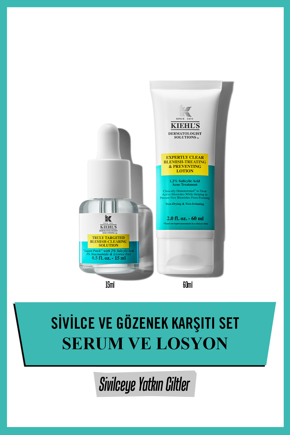 Kiehl's Truly Targeted Karşıtı Kızarıklığını ve Sonrası İz Görünümünü Azaltıcı Set