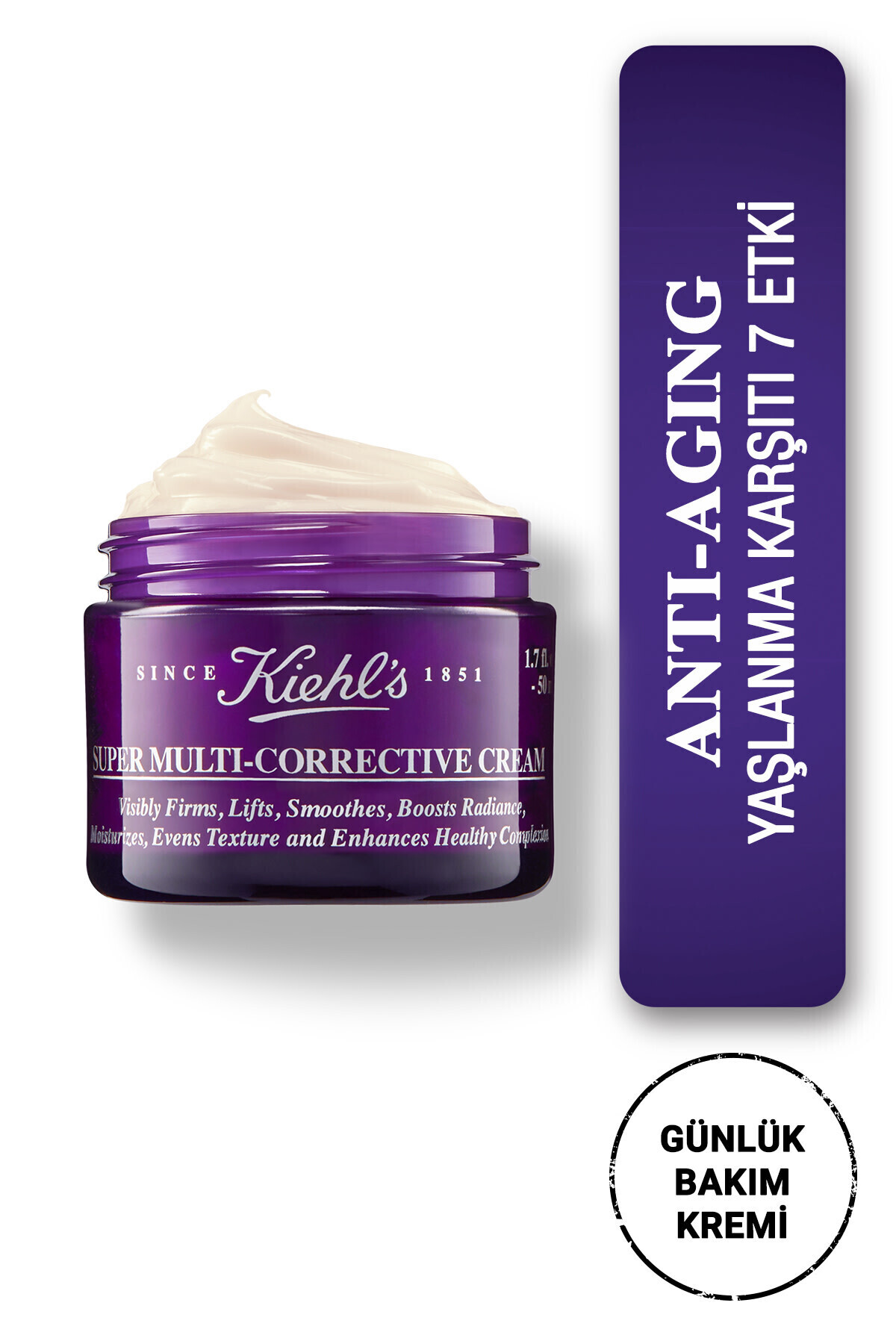 Kiehl's Yaşlanma Karşıtı 7 Etkiyi Bir Arada Daha Pürüzsüz, Sıkı ve Genç Görünüm Veren Bakım Kremi 75ml